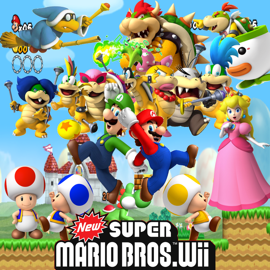 New Super Mario Bros Wii Background