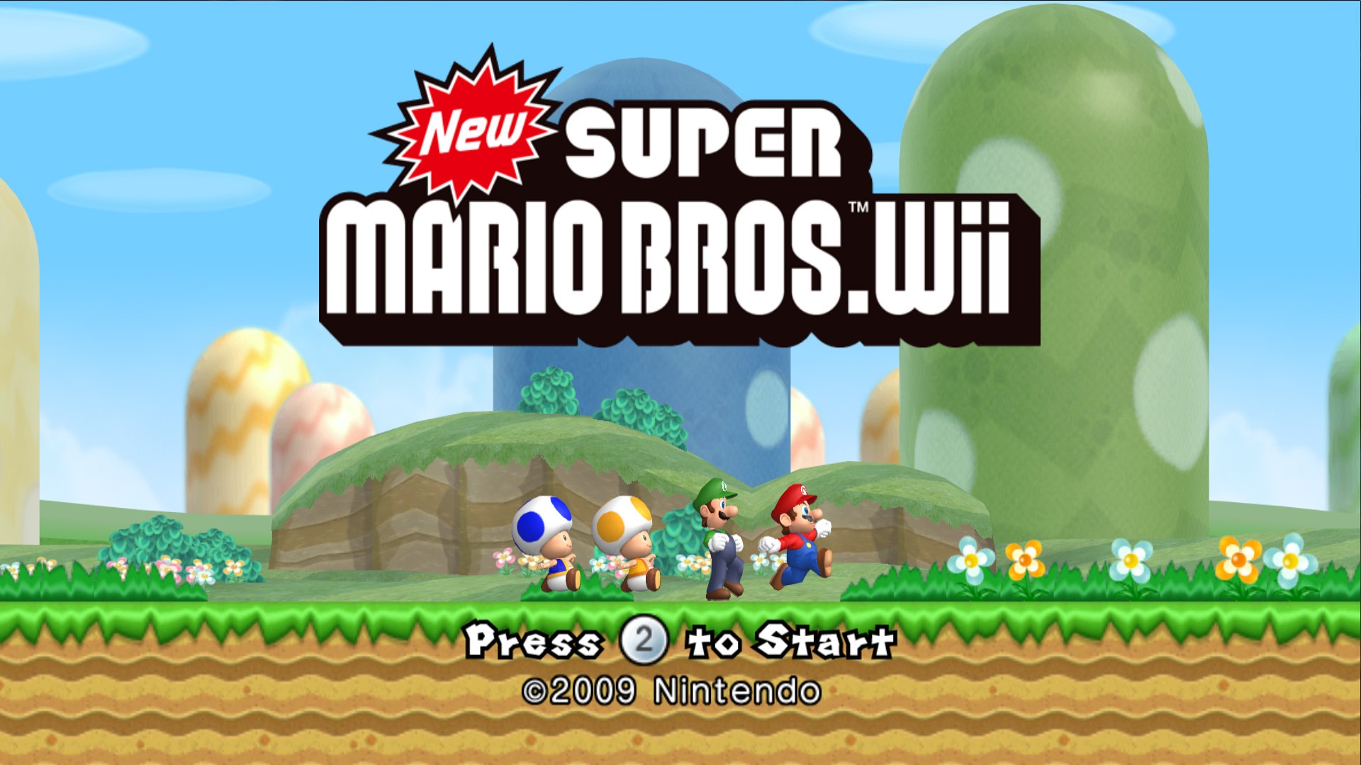 New Super Mario Bros Wii Background