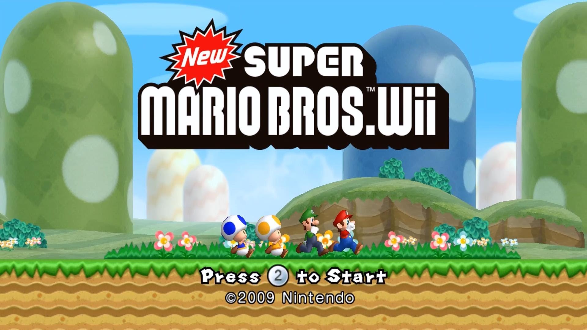 New Super Mario Bros Wii Background