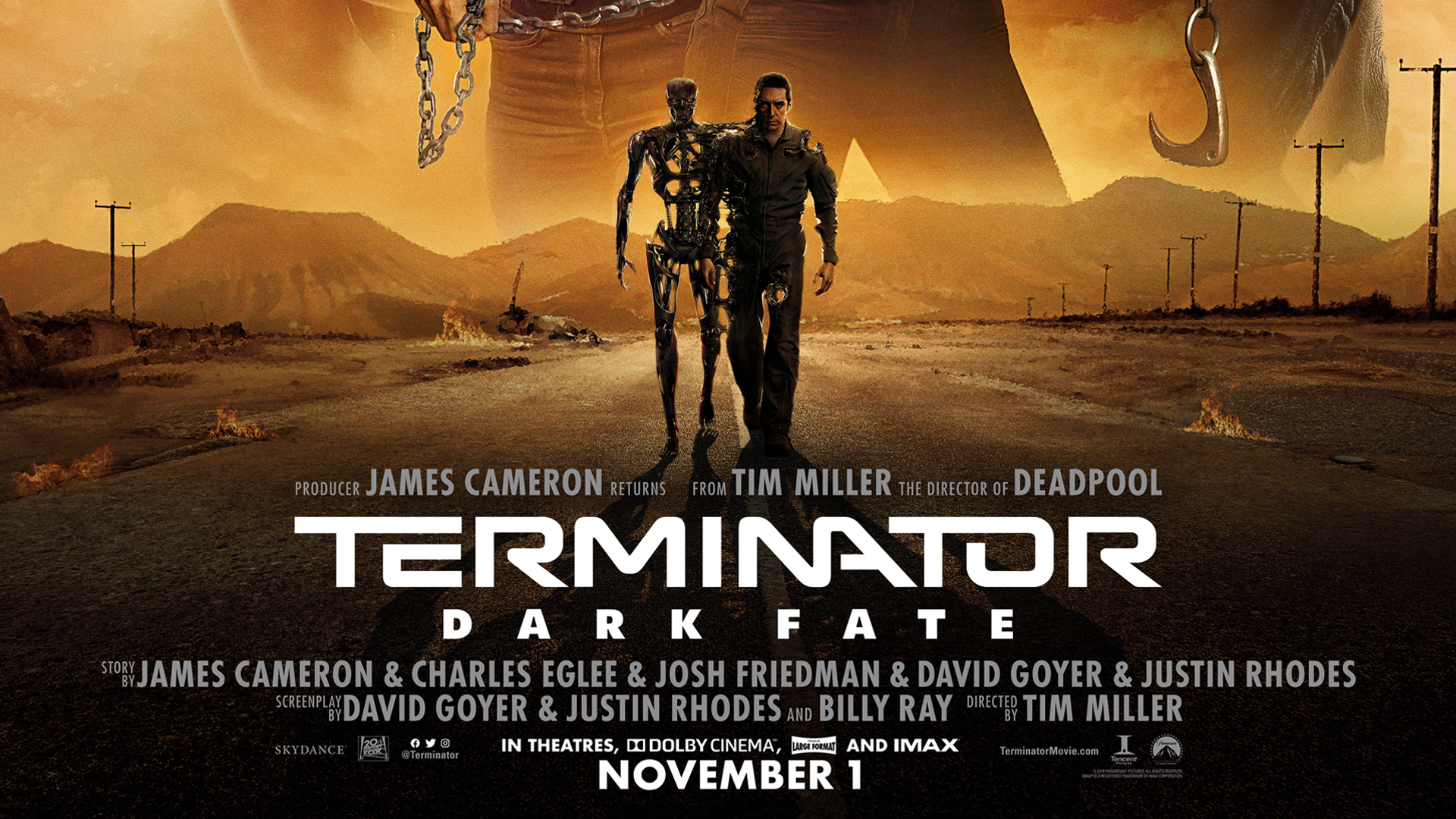 New Terminator Dark Fate Poster Wallpapers