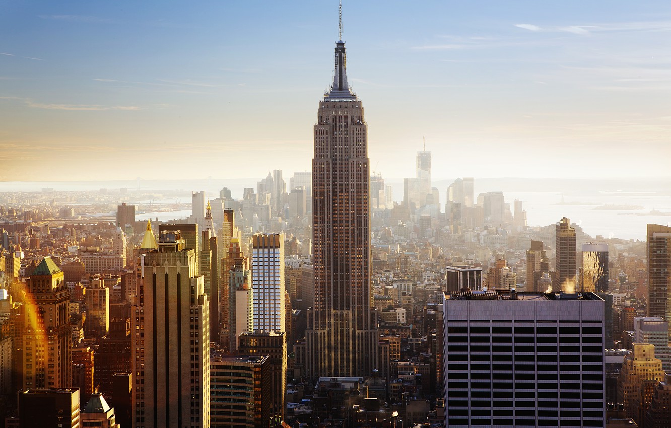 New York City Buildings At Day Sunlight Wallpapers