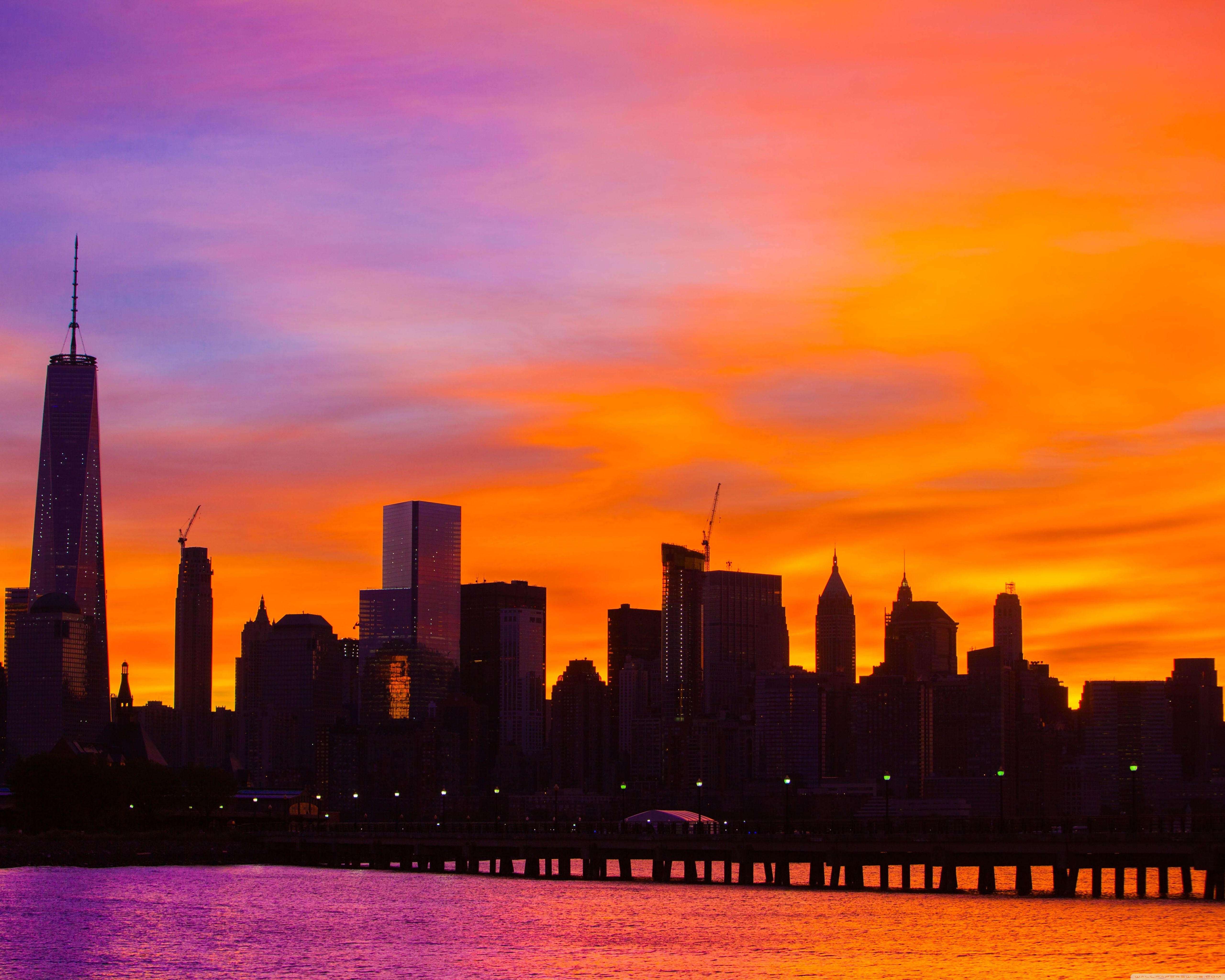 New York City Buildings At Day Sunlight Wallpapers