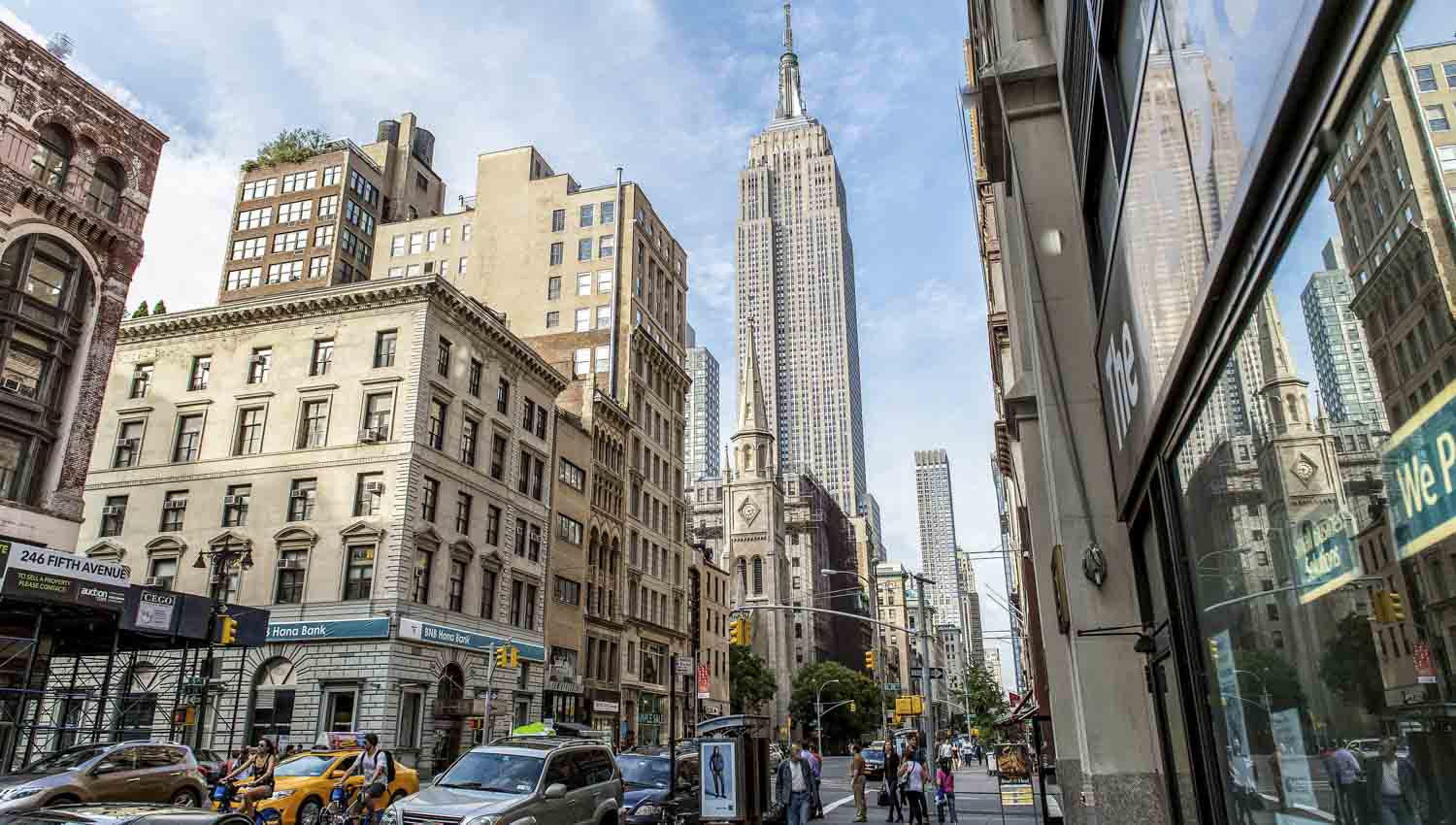 New York City Empire State Building Skyscrapers Wallpapers