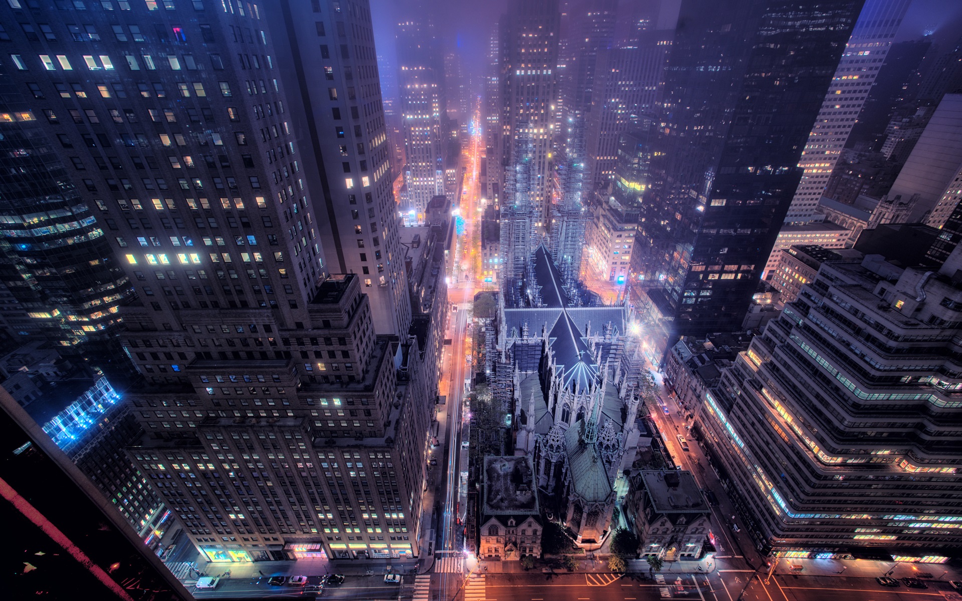 New York Skycrapper And Buildings Lights Wallpapers