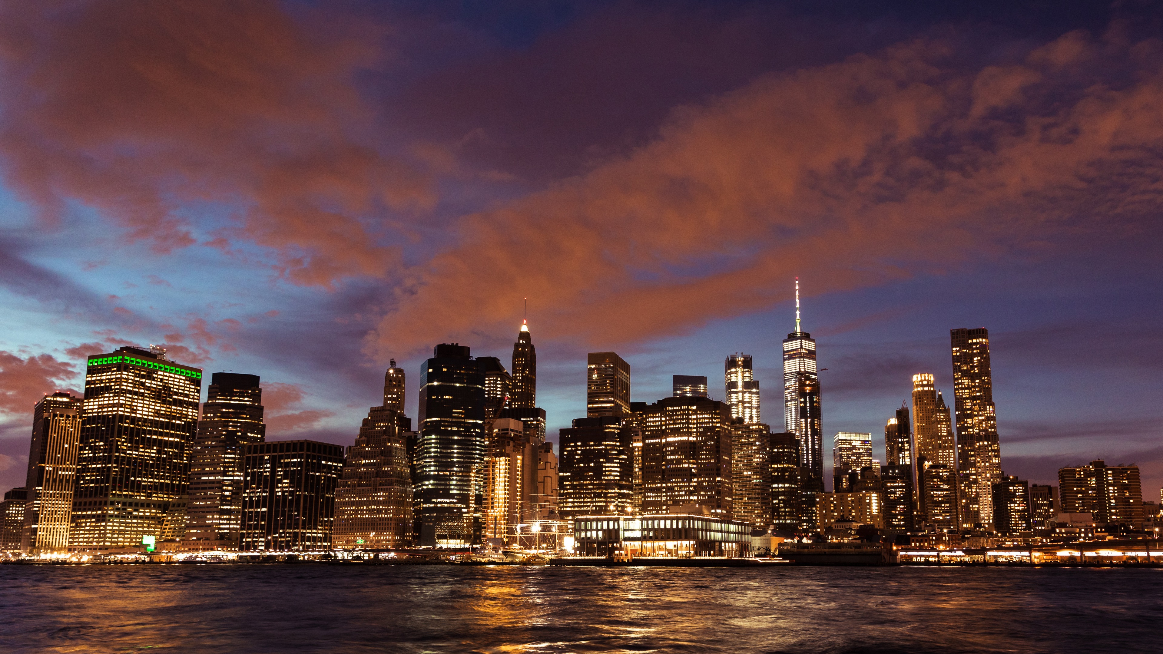 New York Skycrapper And Buildings Lights Wallpapers