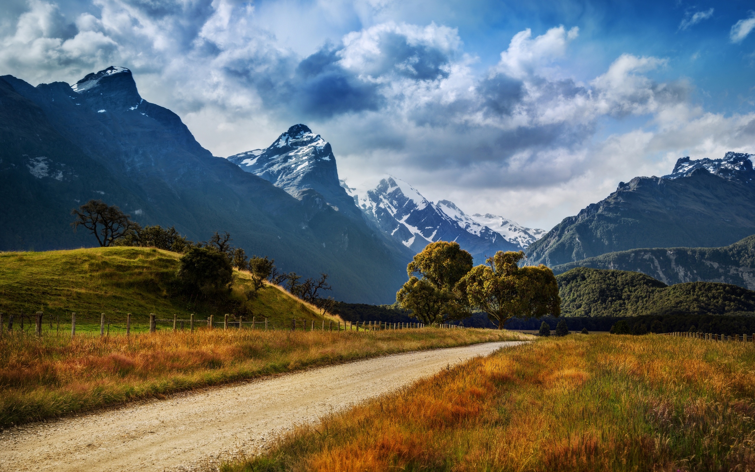 New Zealand Landscape Road Wallpapers
