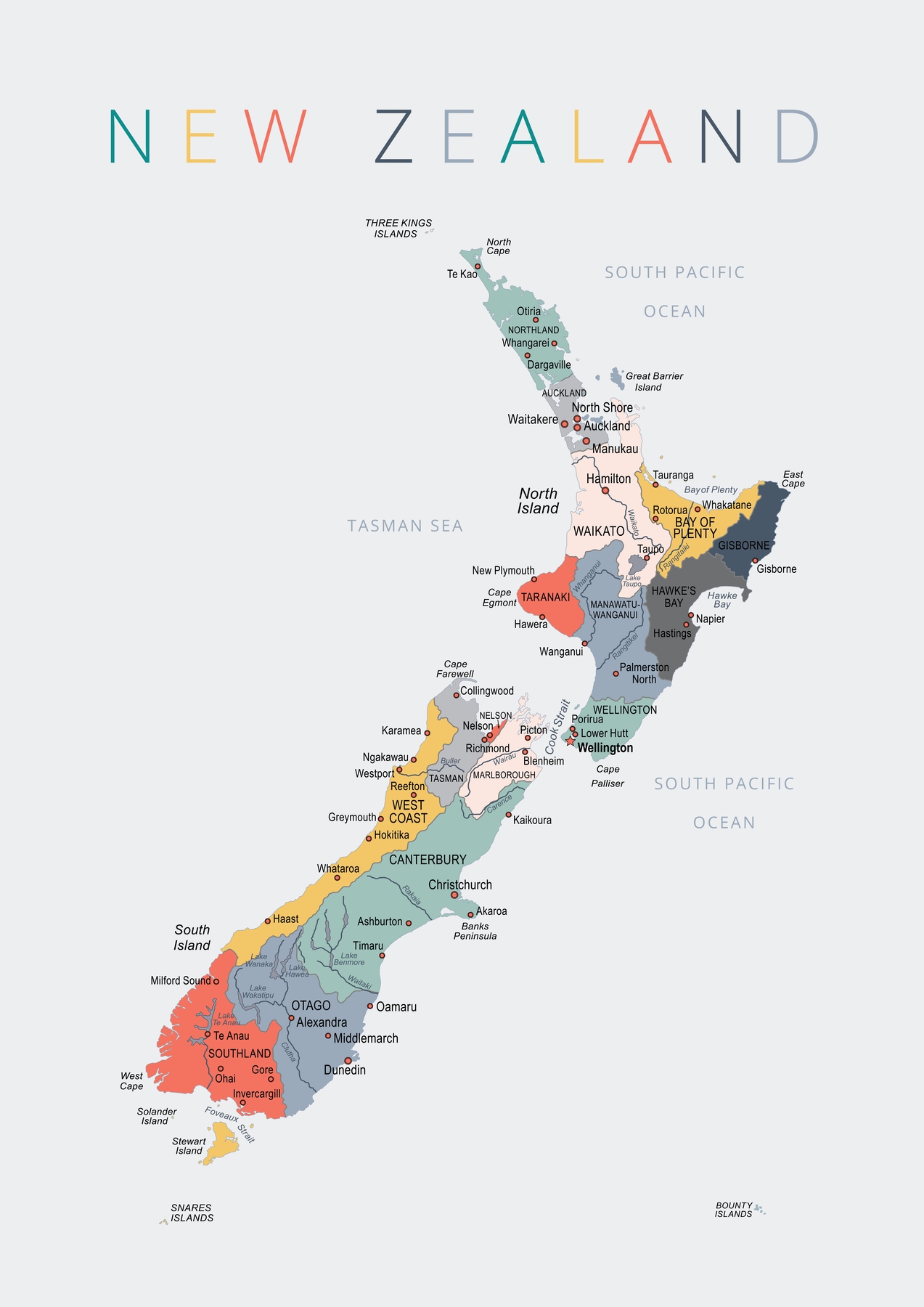 New Zealand Map Images Wallpapers