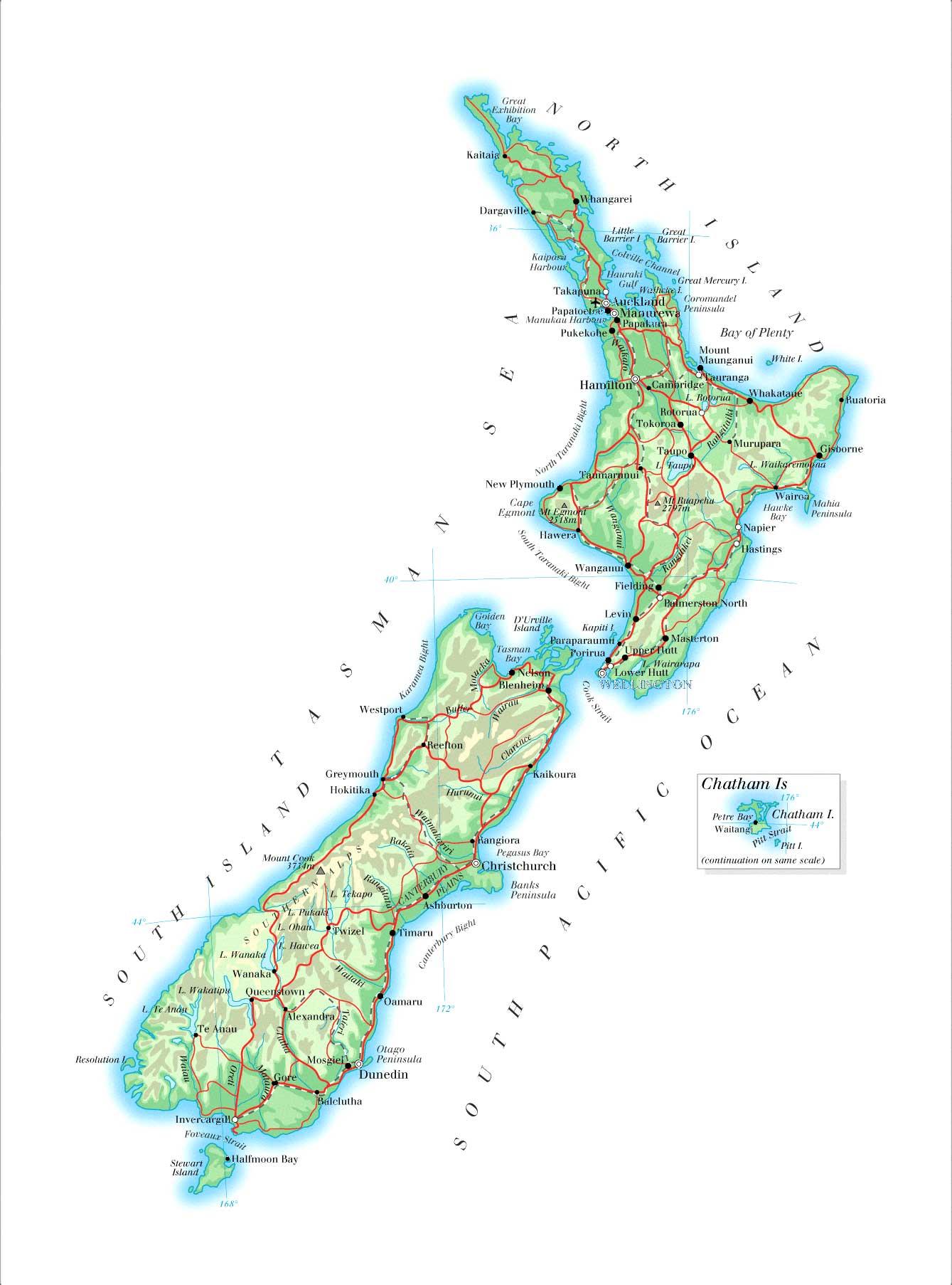 New Zealand Map Images Wallpapers