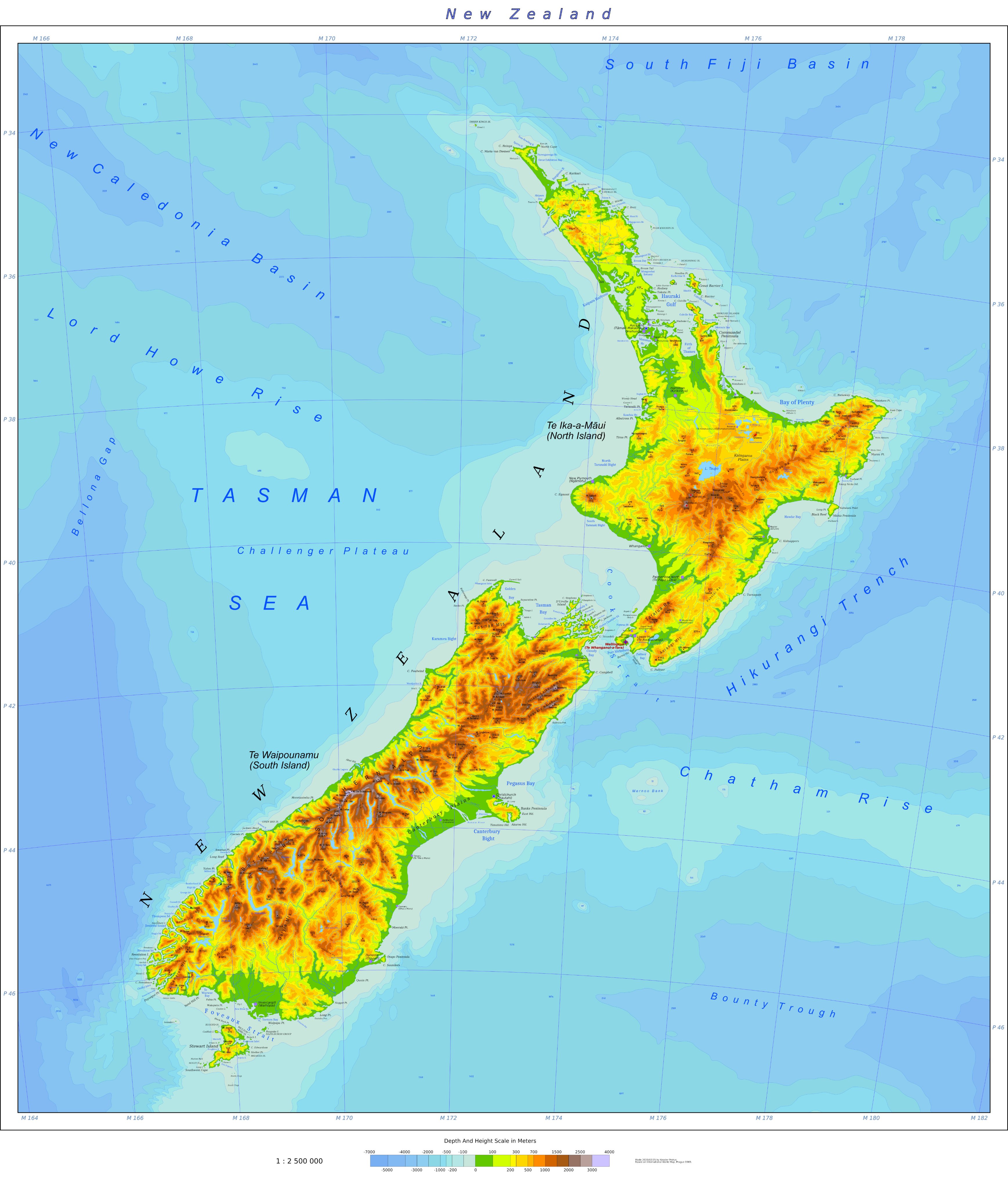 New Zealand Map Images Wallpapers