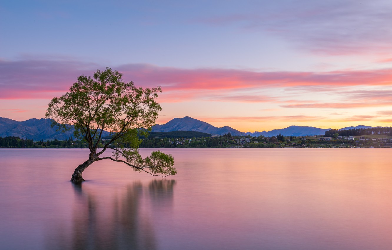 New Zealand Mountains Dawn Lake Wallpapers