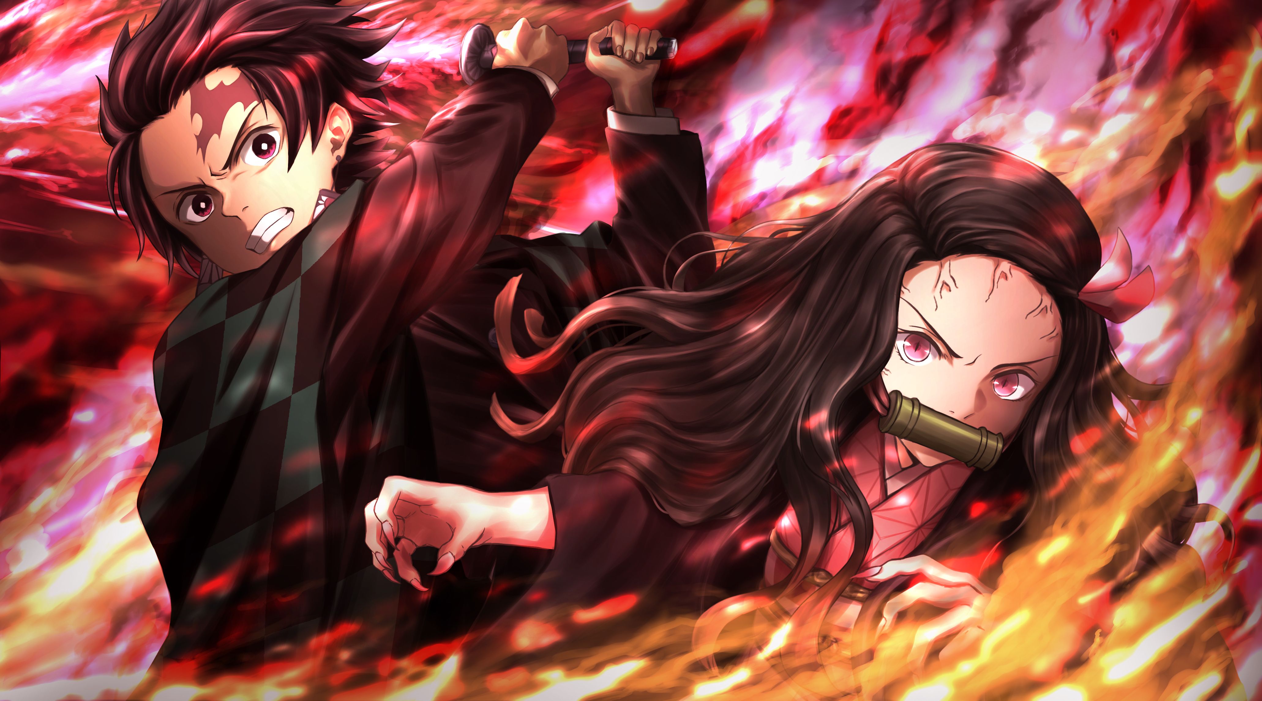 Nezuko And Tanjirou Manga Wallpapers