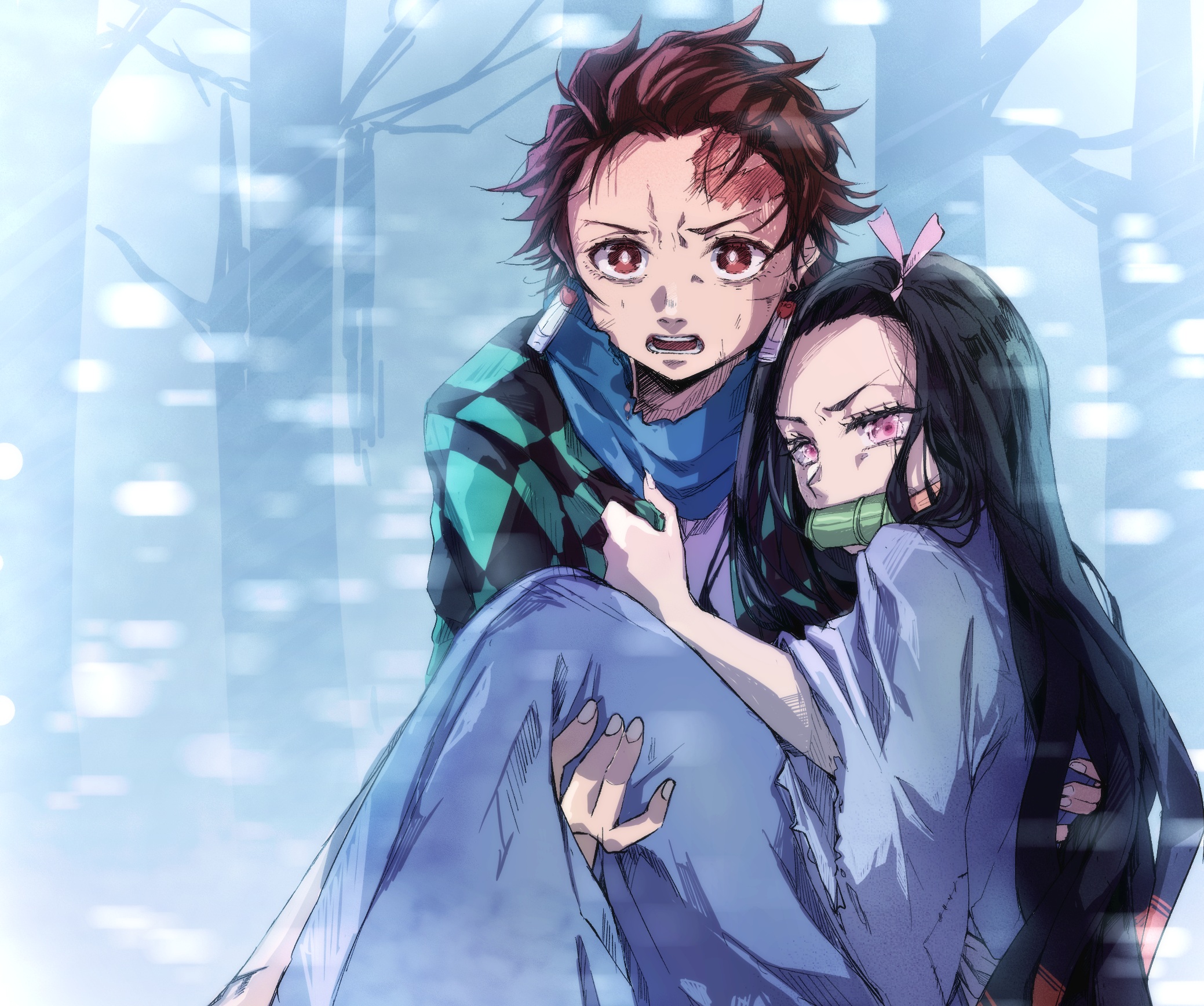 Nezuko Kamado And Tanjirou Kamado Wallpapers