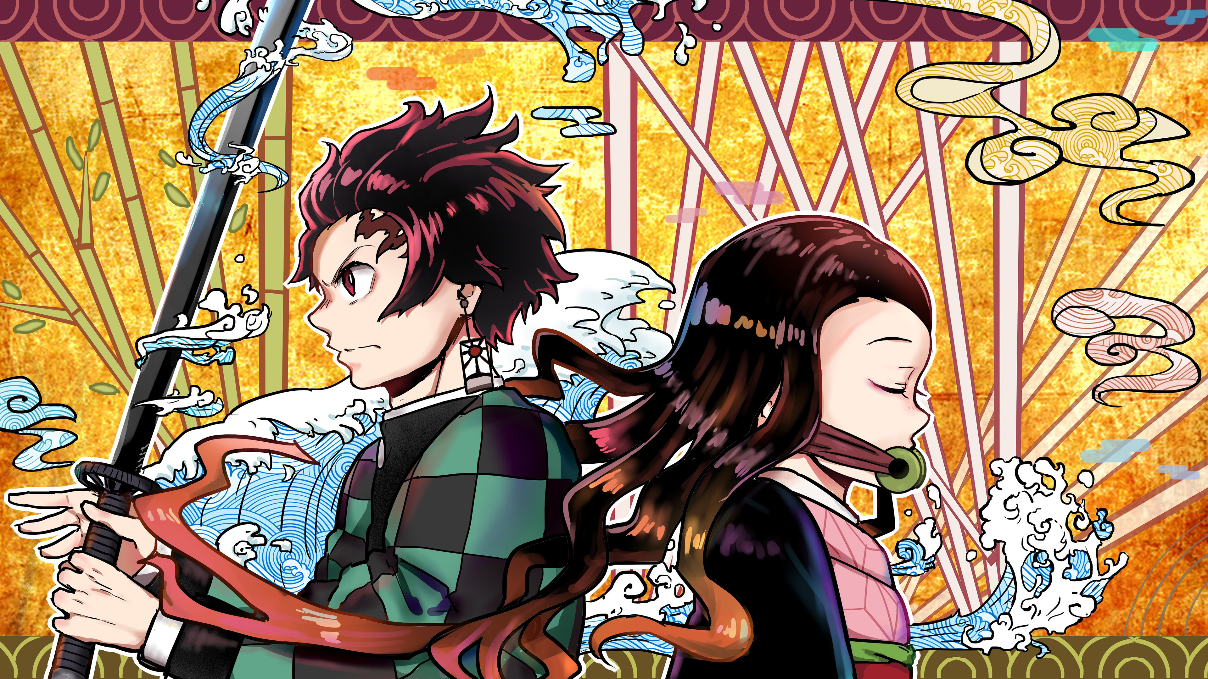 Nezuko Kamado And Tanjirou Kamado Wallpapers