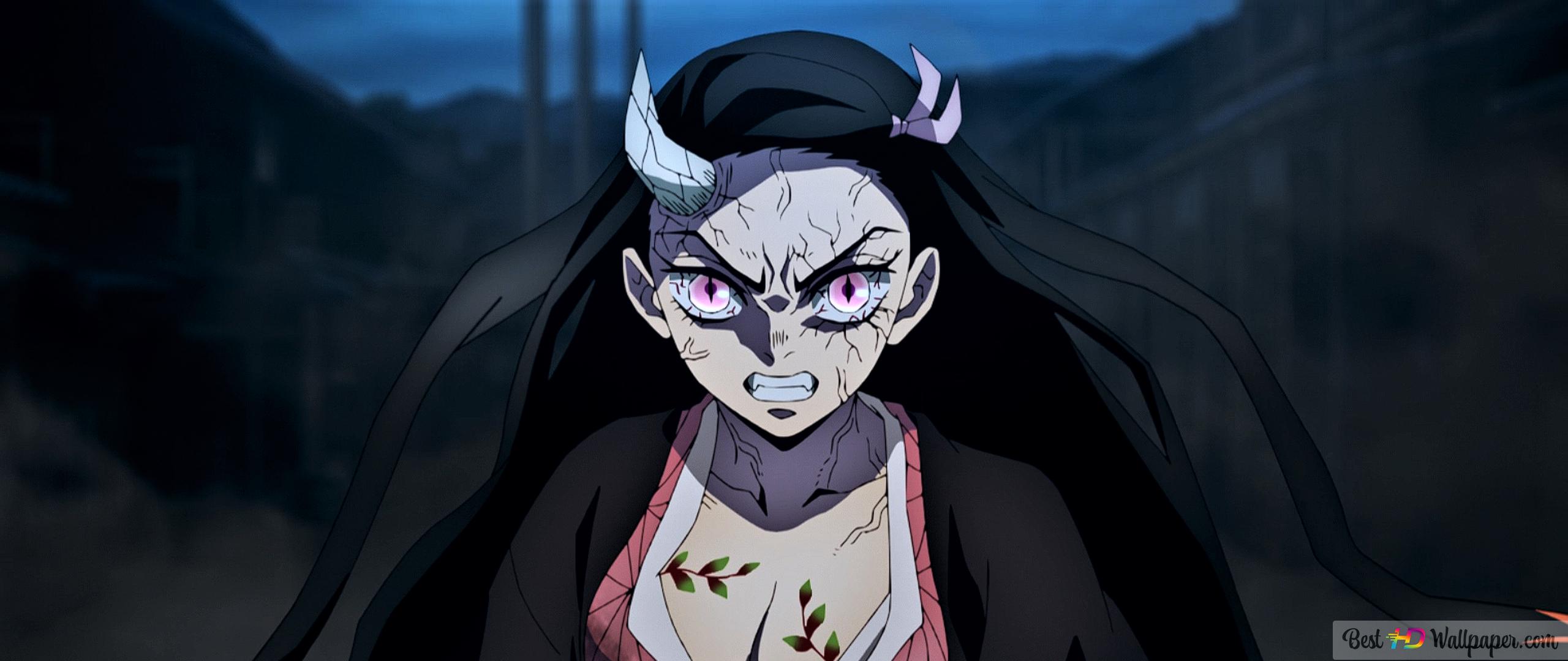 Nezuko Kamado Angry Kimetsu No Yaiba Art Wallpapers