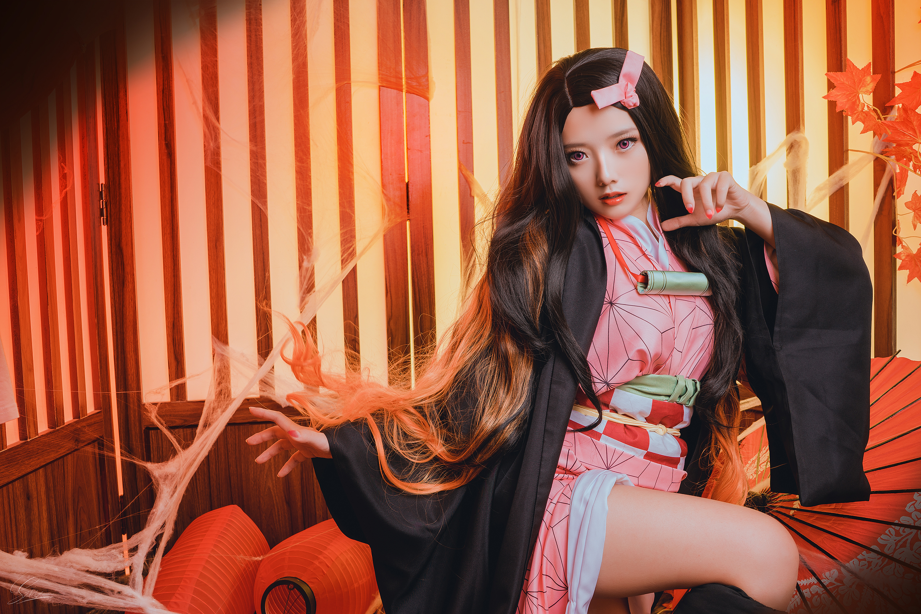 Nezuko Kamado Cosplay Art Wallpapers