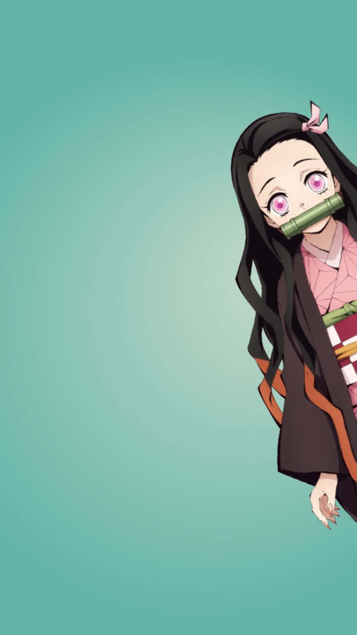 Nezuko Kamado Minimalist Wallpapers