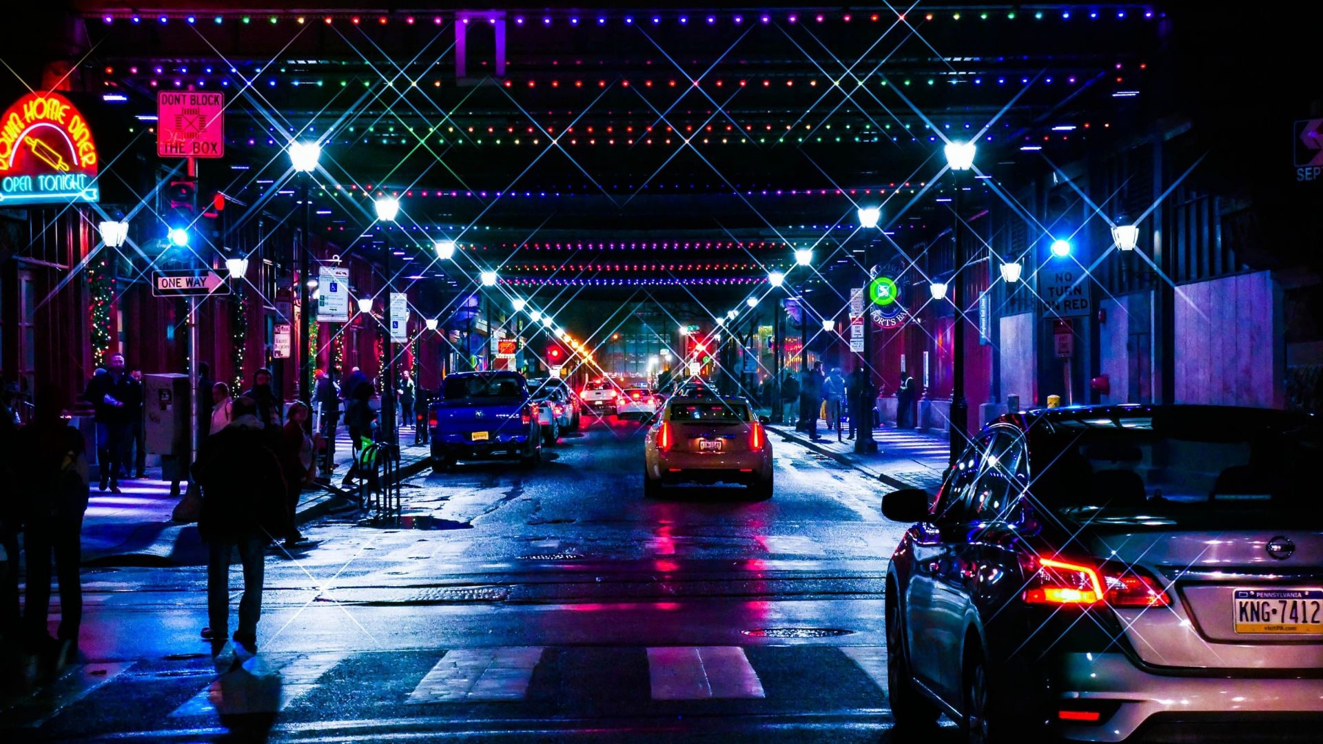 Night City Road Wallpapers