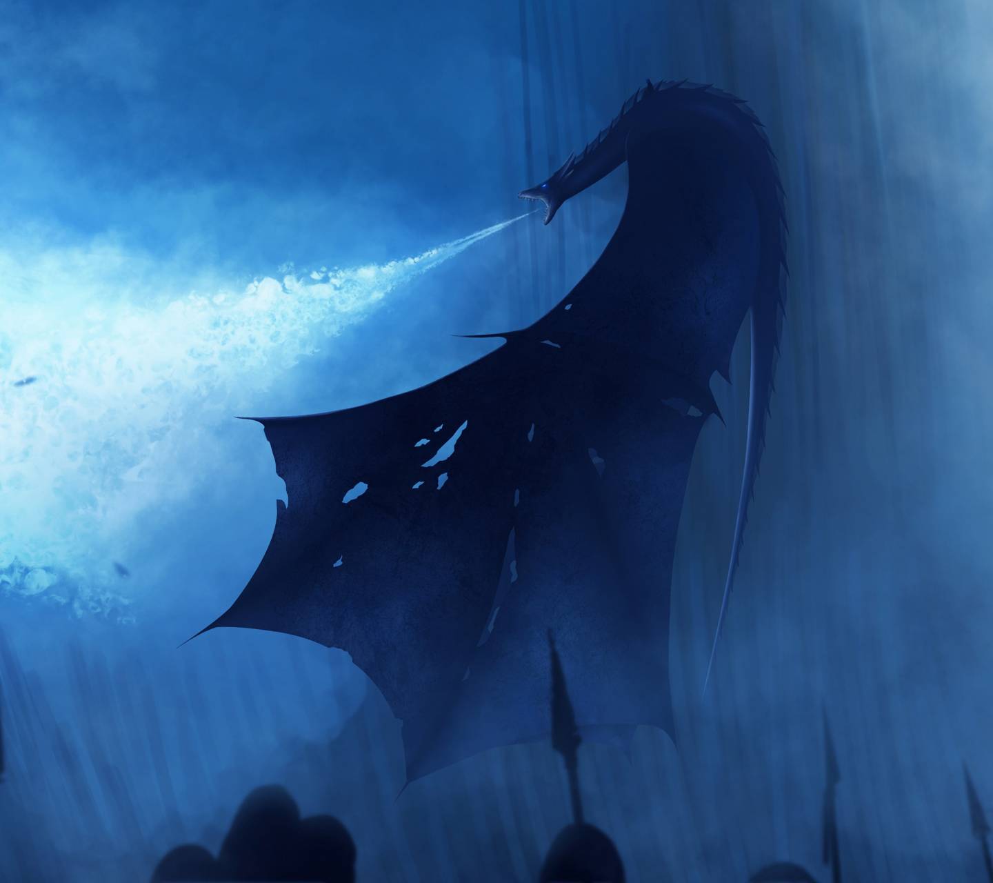 Night King Dragon Art Wallpapers