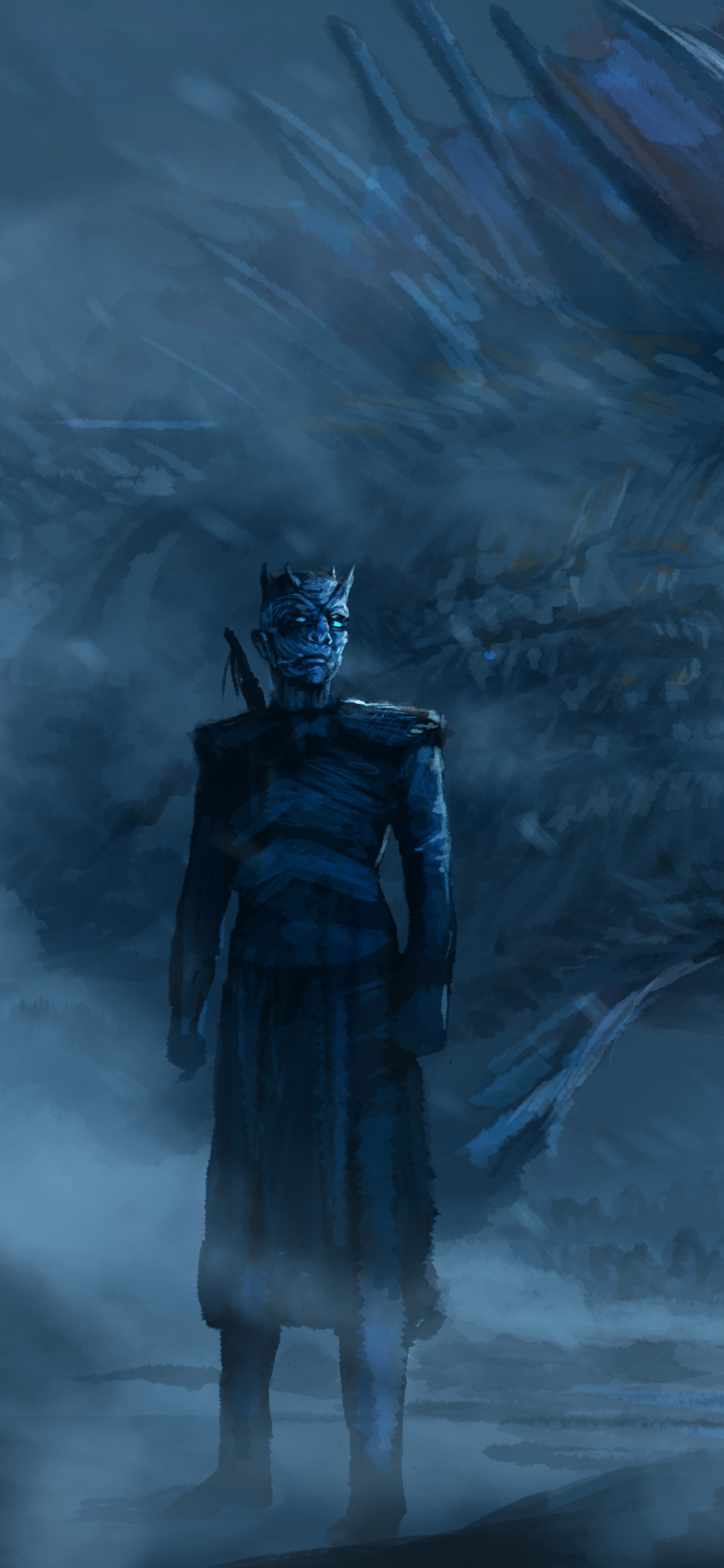 Night King Dragon Art Wallpapers