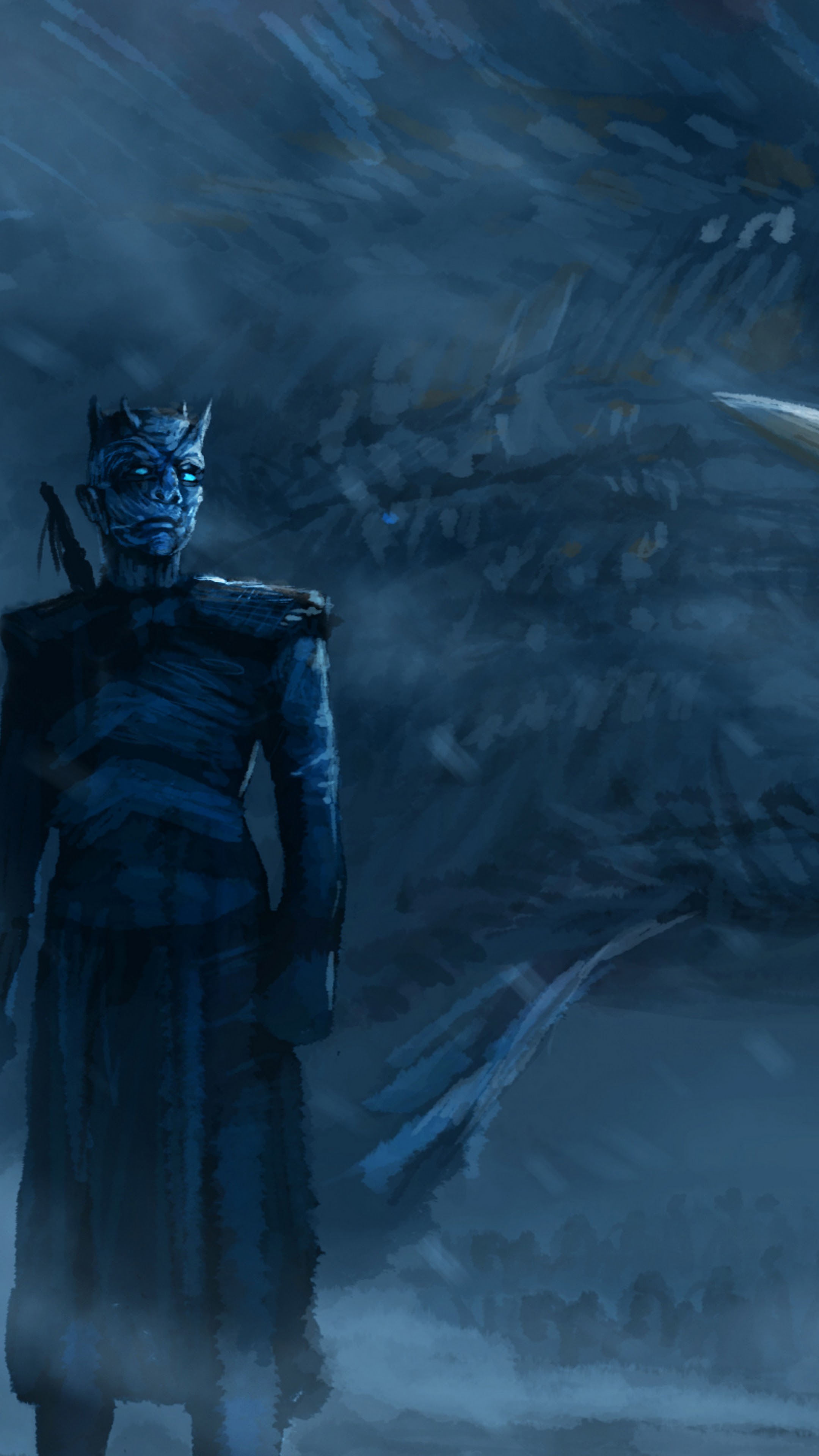 Night King Dragon Art Wallpapers