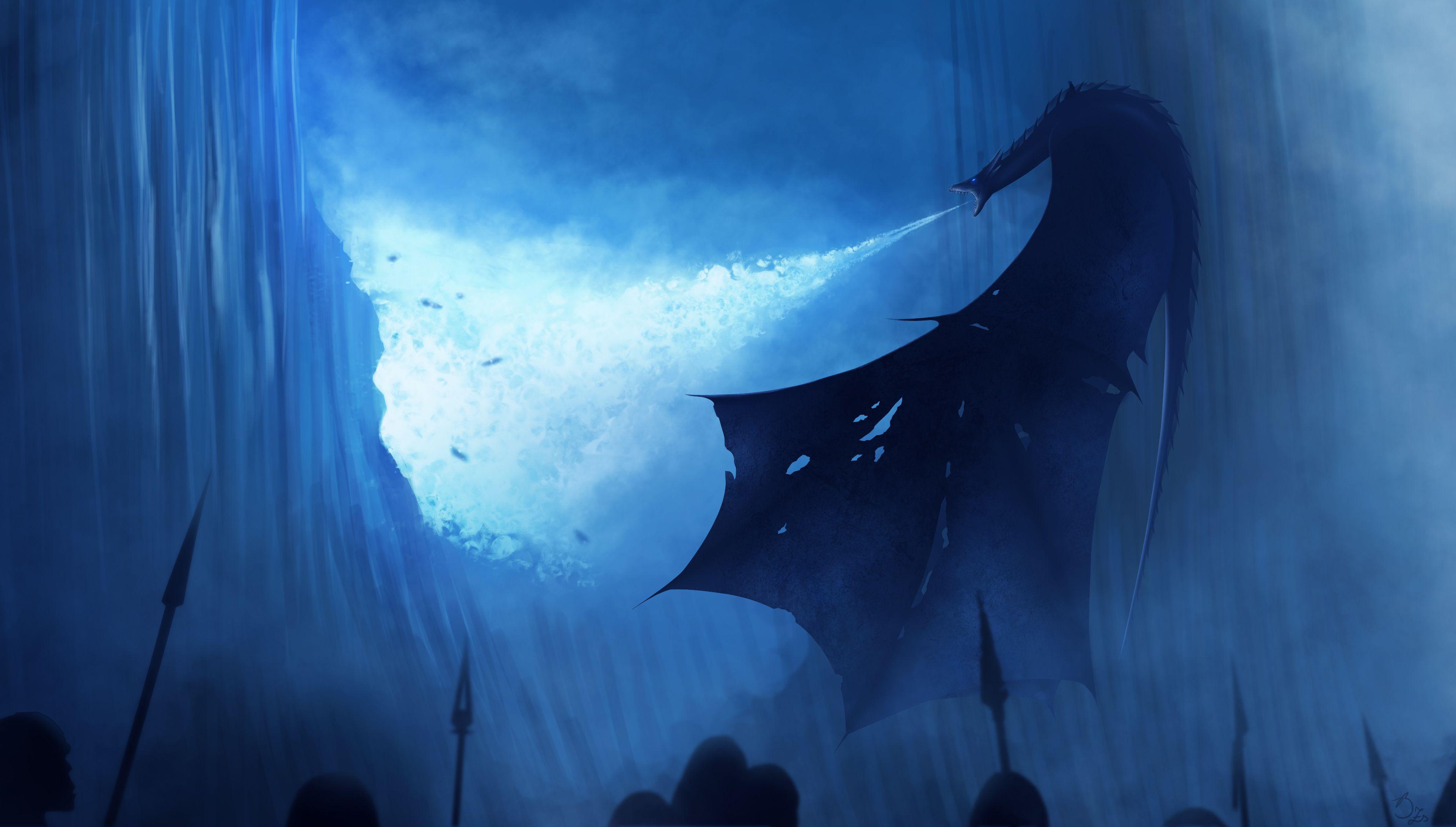 Night King Dragon Art Wallpapers