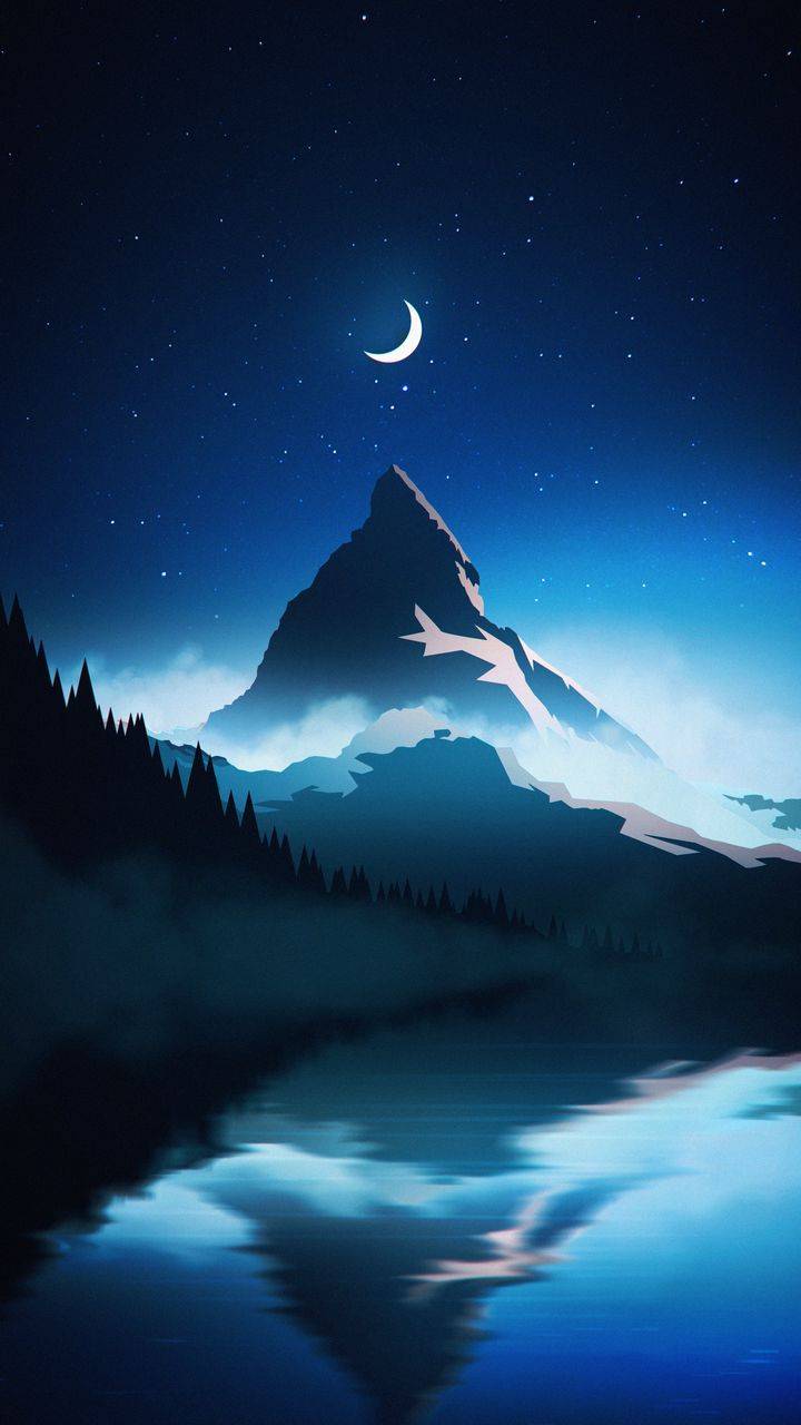 Night Mountain Iphone Wallpapers