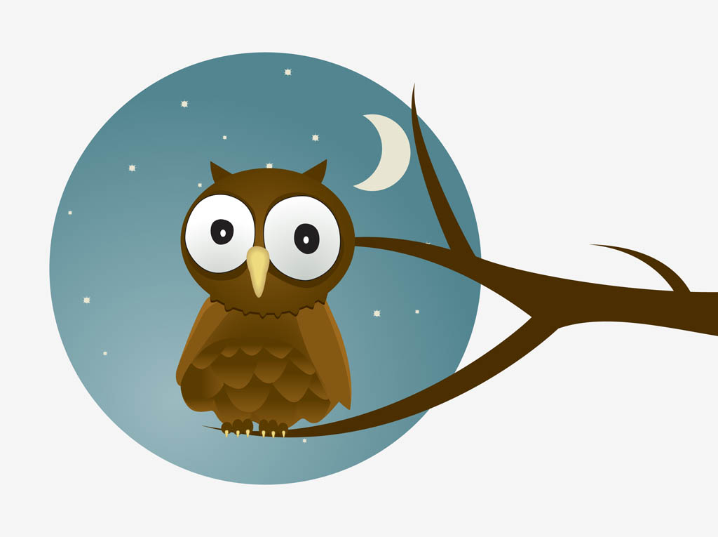 Night Owl Cartoon Wallpapers