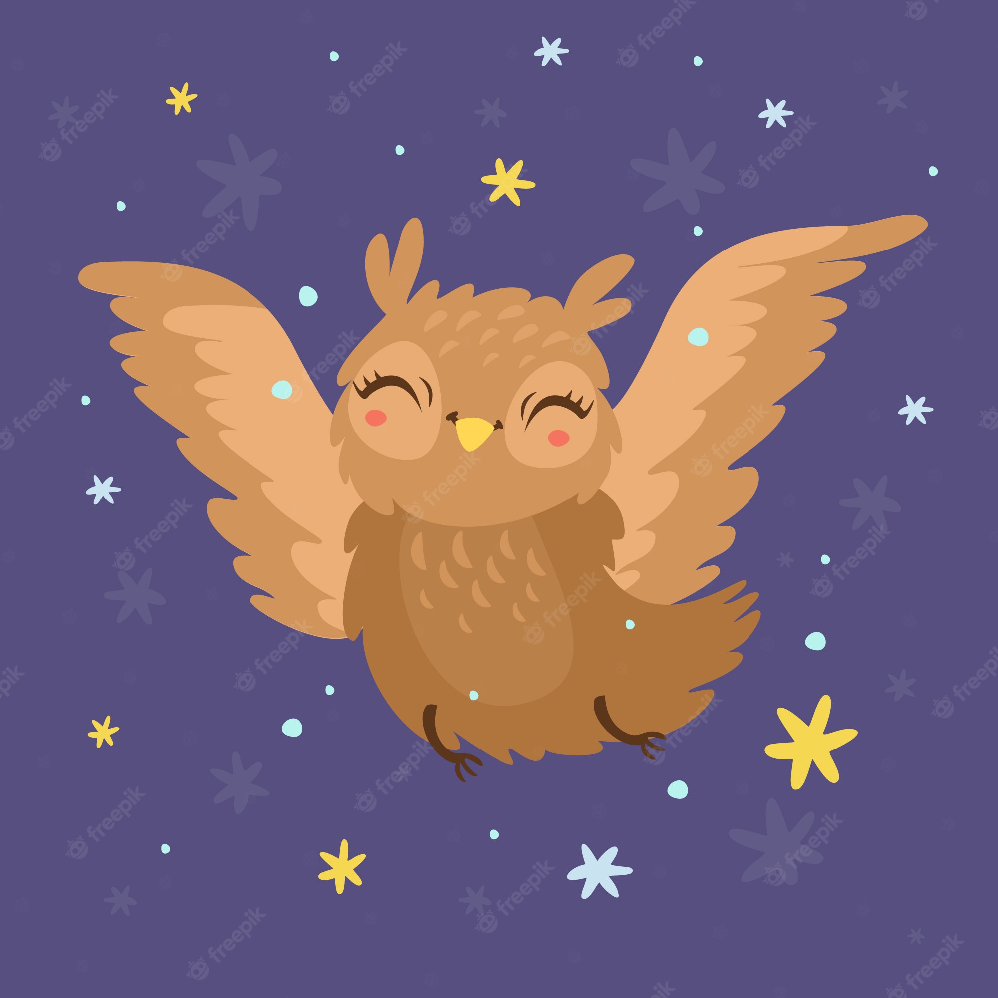 Night Owl Cartoon Wallpapers