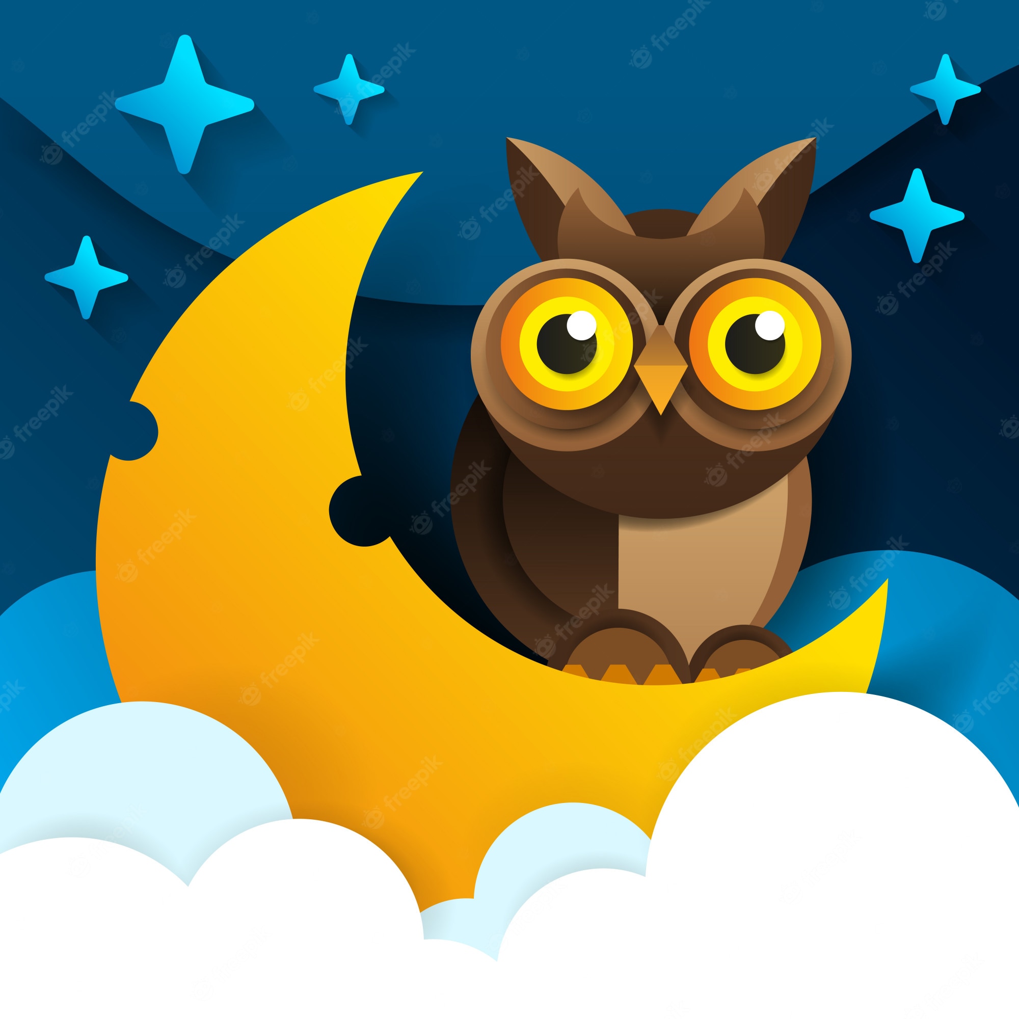 Night Owl Cartoon Wallpapers