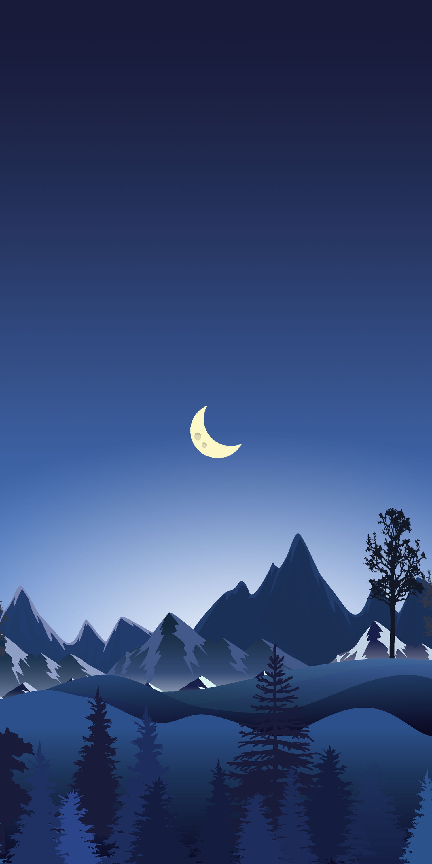 Night Snow Phone Wallpapers