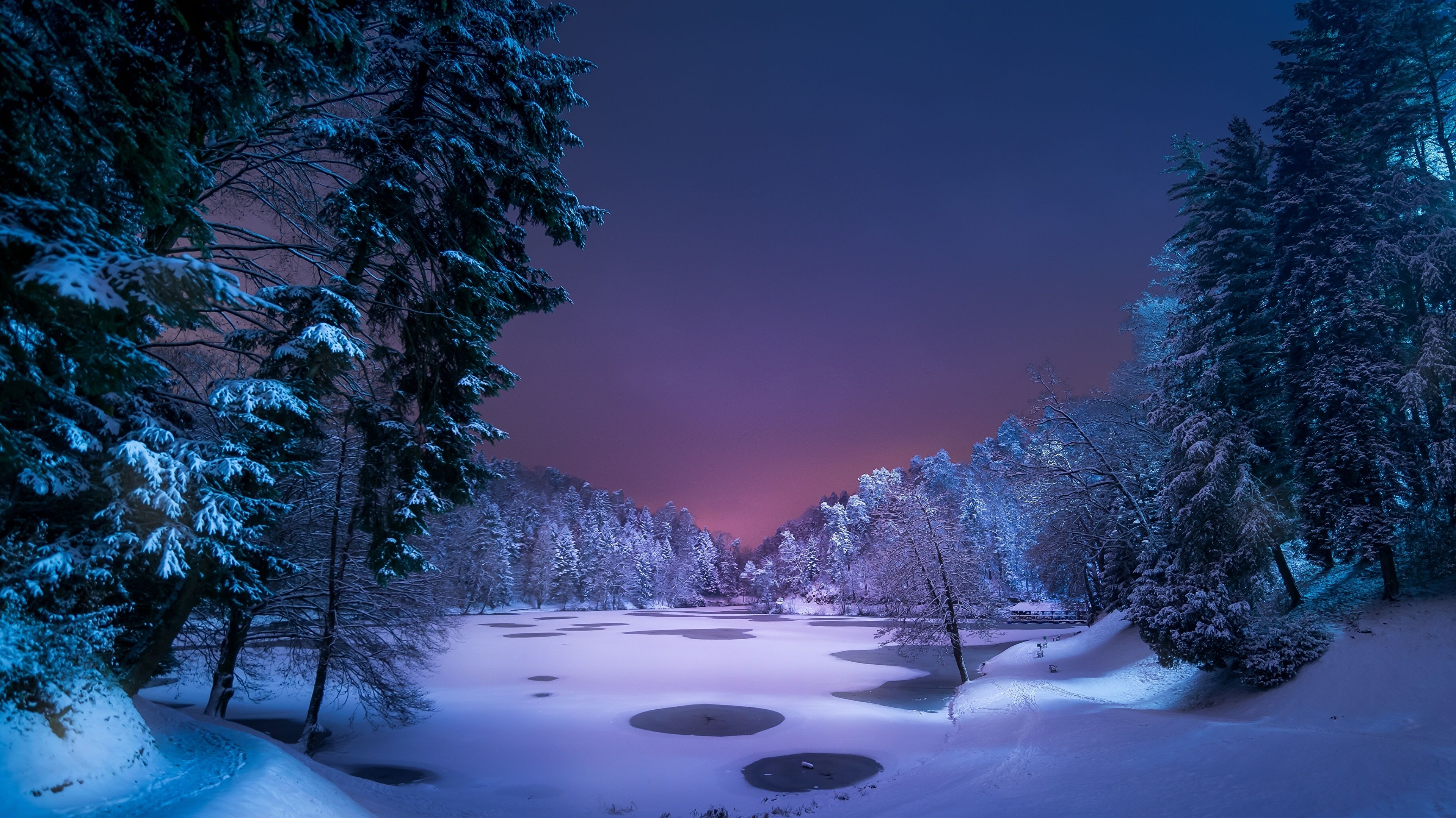 Night Snow Wallpapers