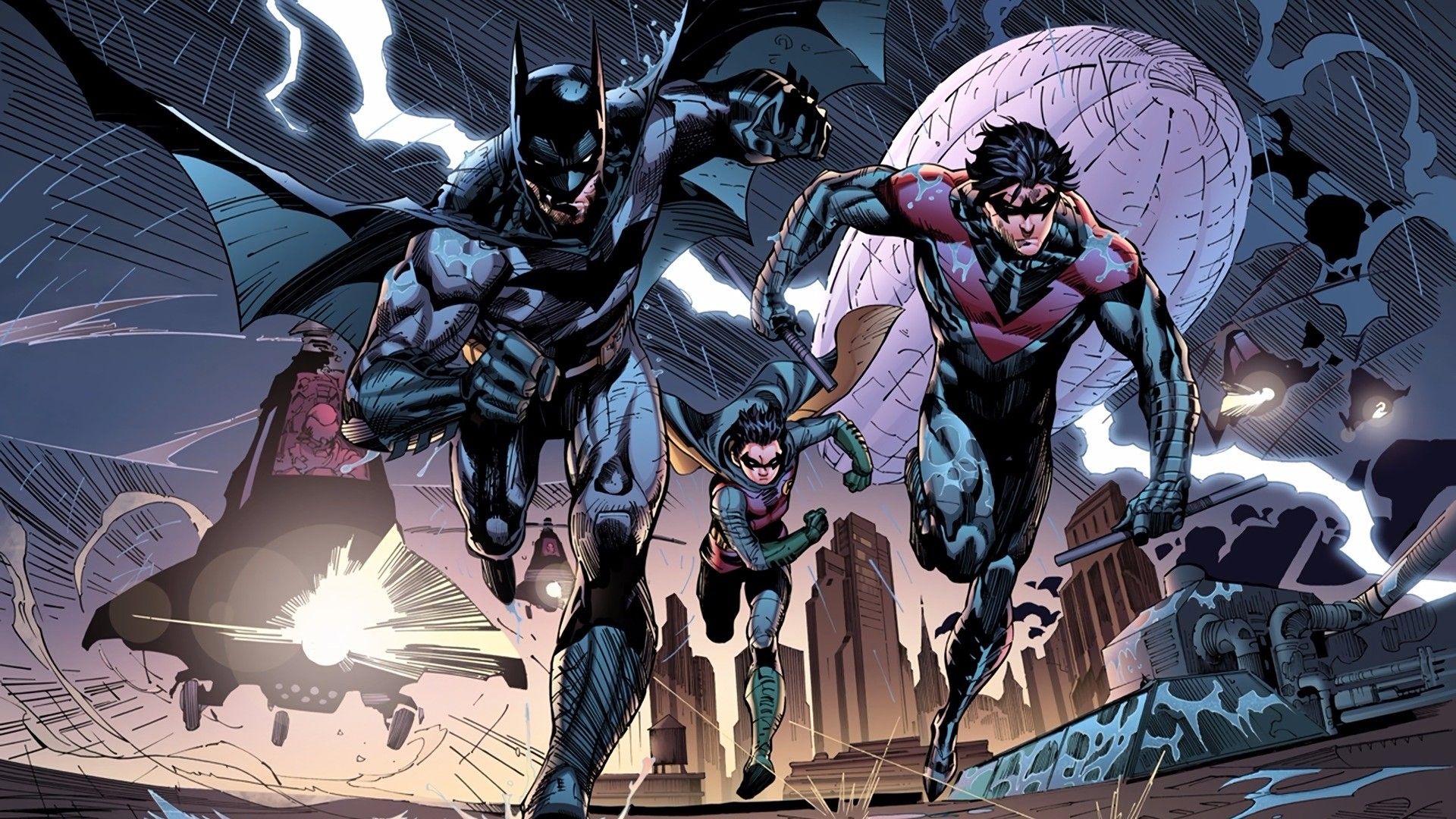 Nightwing Comic Art Wallpapers