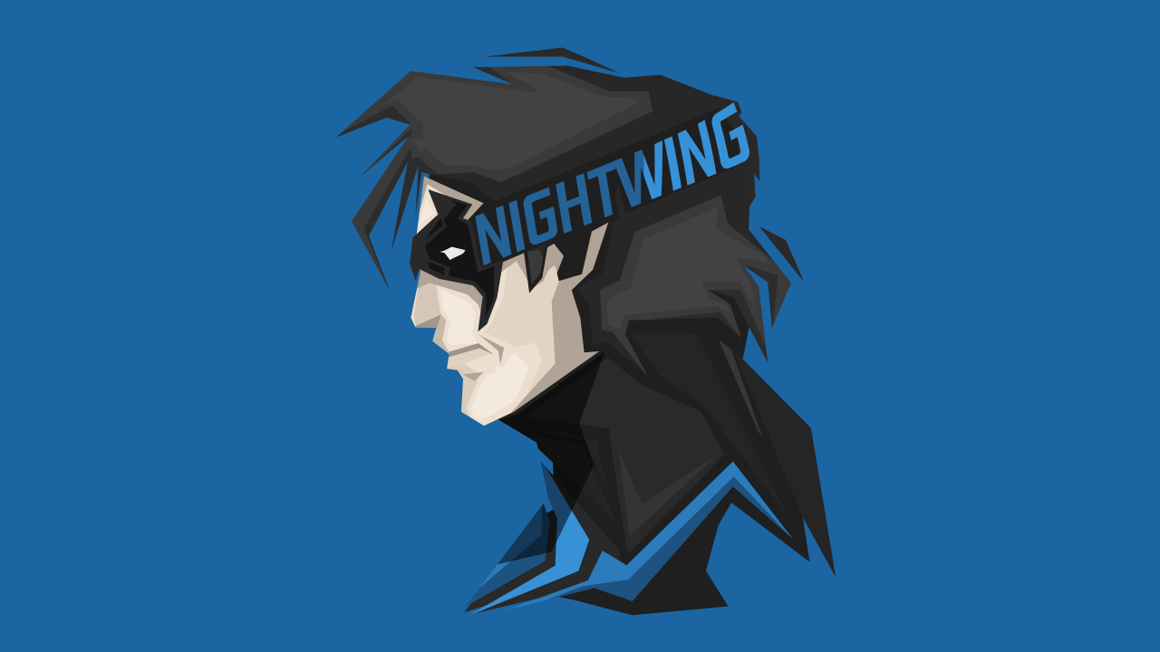 Nightwing Minimal Art Wallpapers