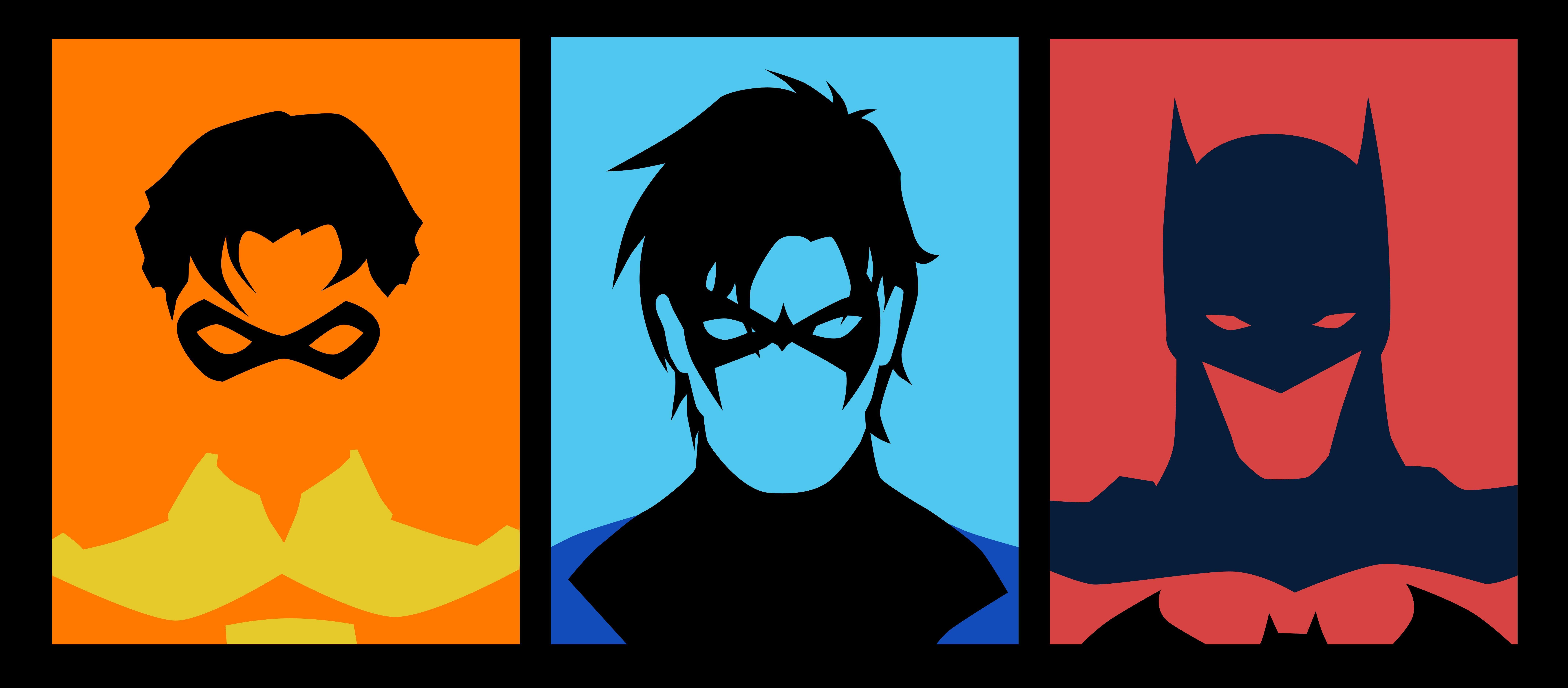 Nightwing Minimal Art Wallpapers