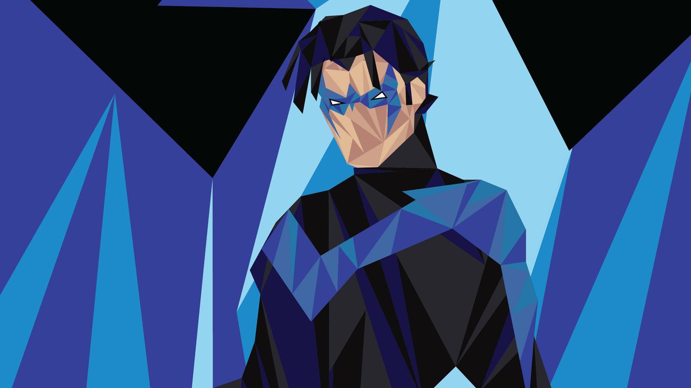 Nightwing Minimal Art Wallpapers