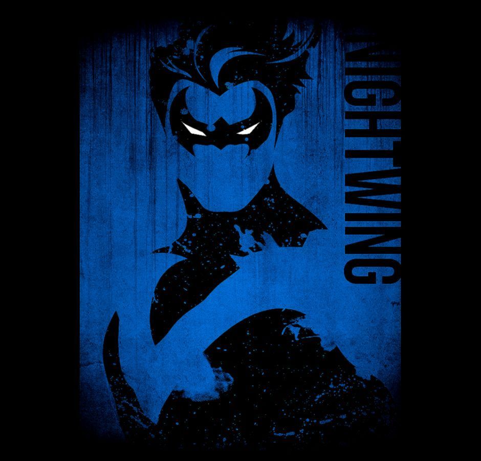 Nightwing Minimal Art Wallpapers