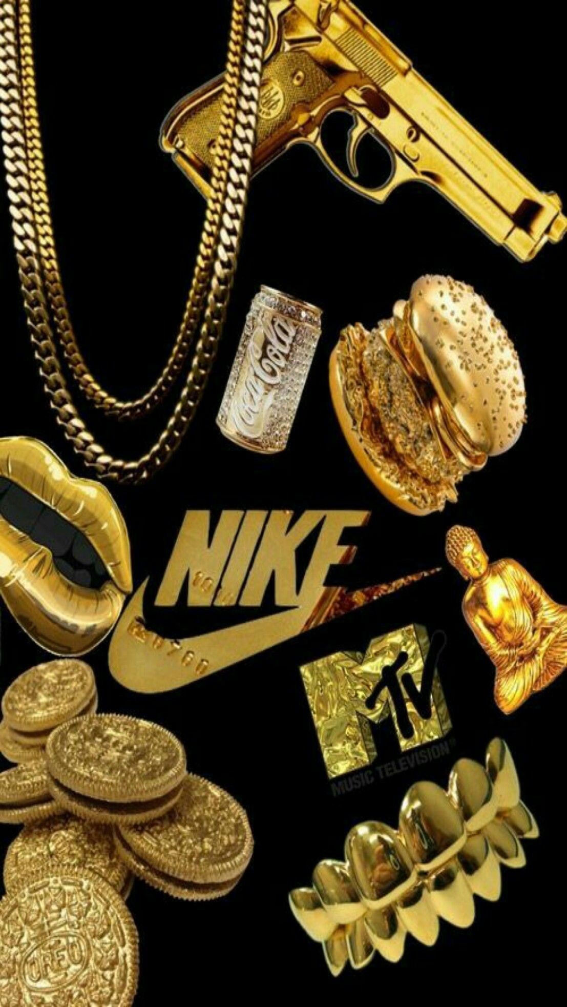 Nike Gold Logo Wallpapers