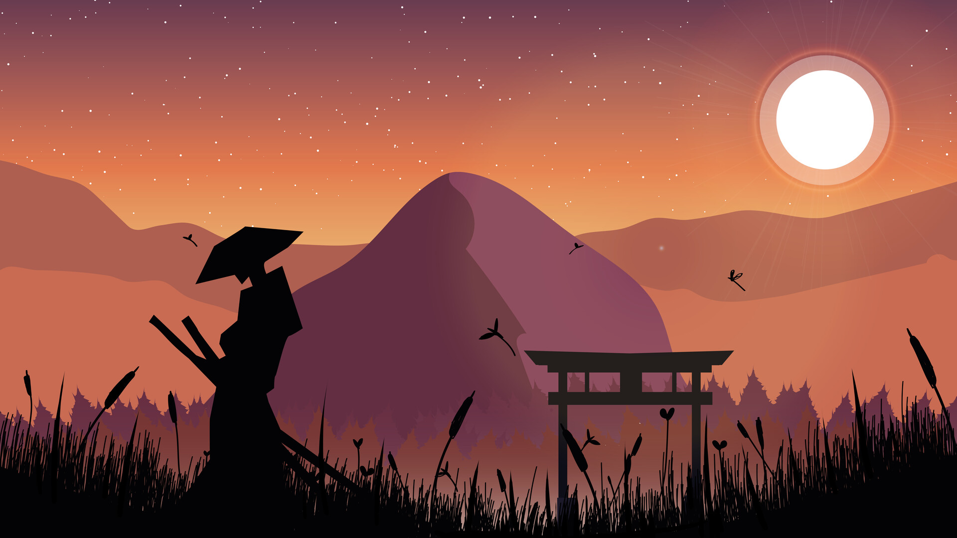 Ninja Landscape Wallpapers