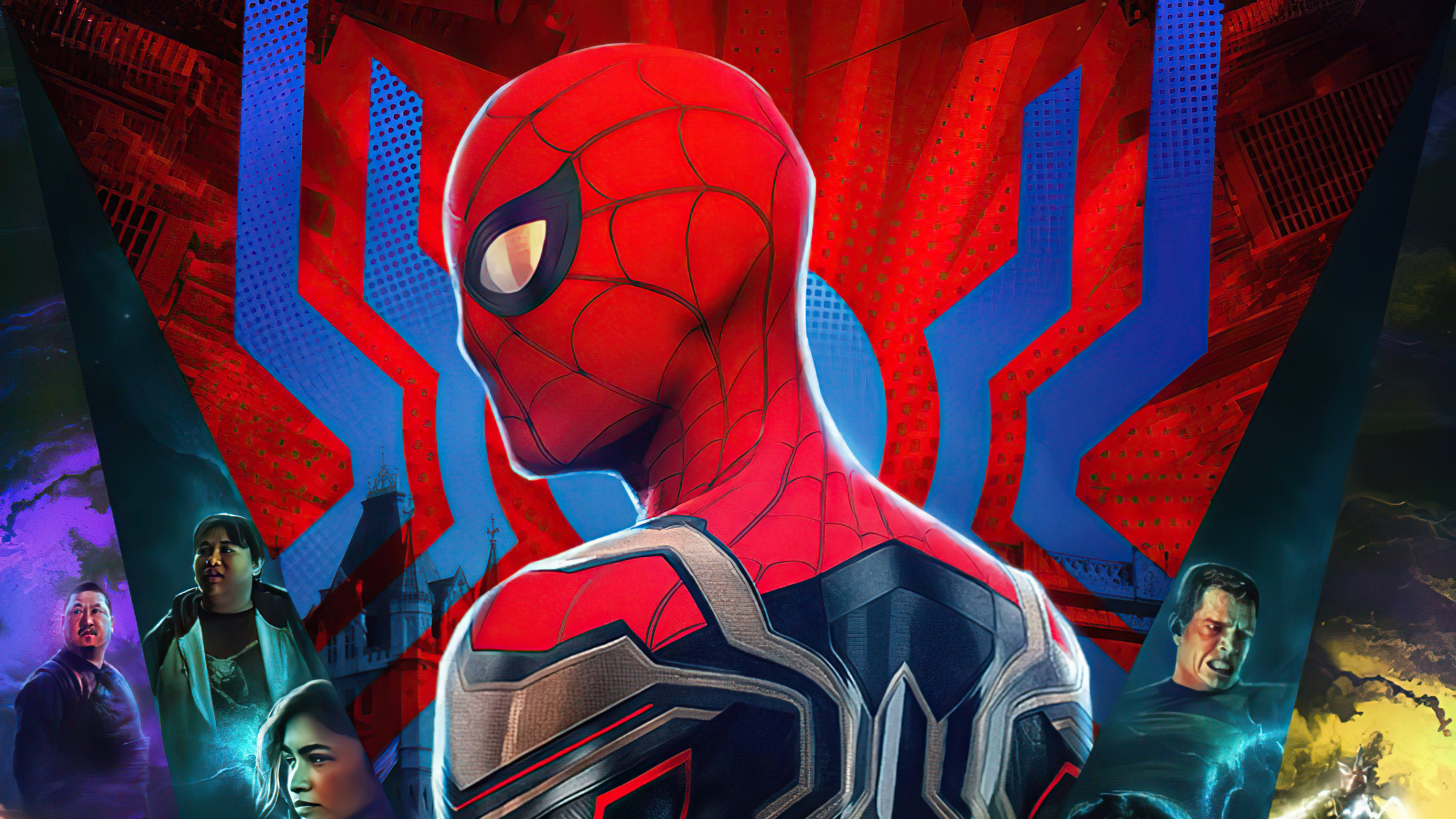 No Way Home 4K Spiderman Key Art Wallpapers