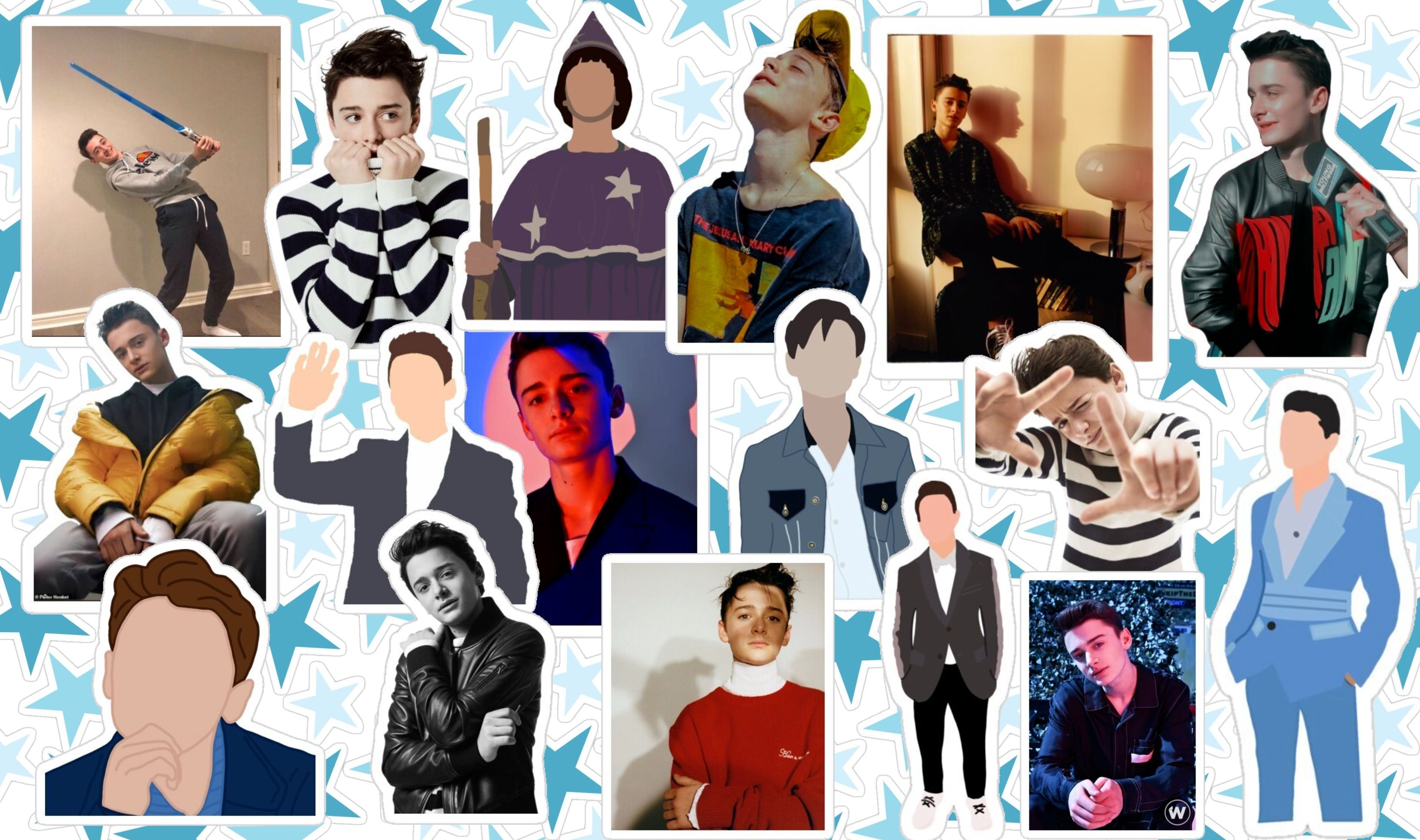 Noah Schnapp Collage Wallpapers