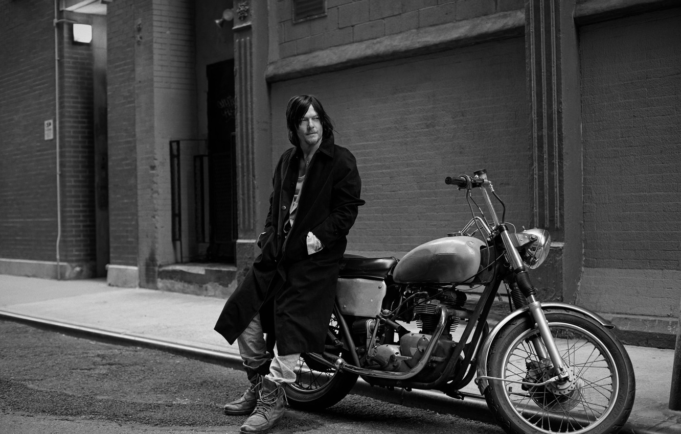 Norman Reedus Monochrome Wallpapers