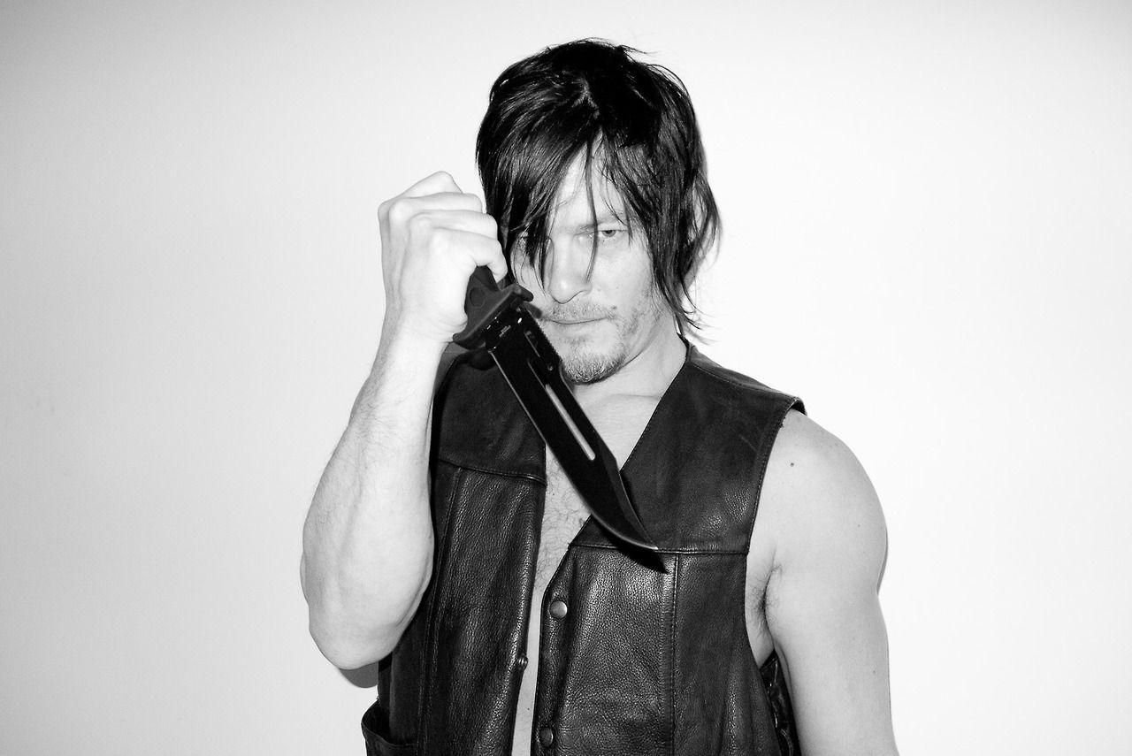 Norman Reedus Monochrome Wallpapers