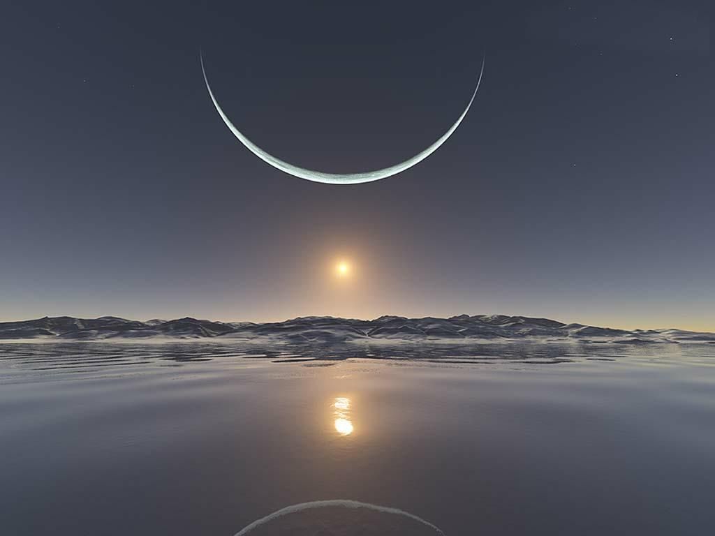 North Pole Sunset Wallpapers