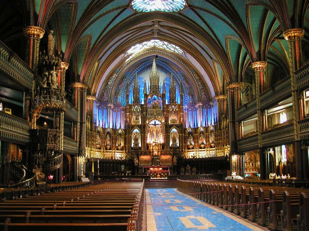 Notre Dame Basilica In Montreal Wallpapers