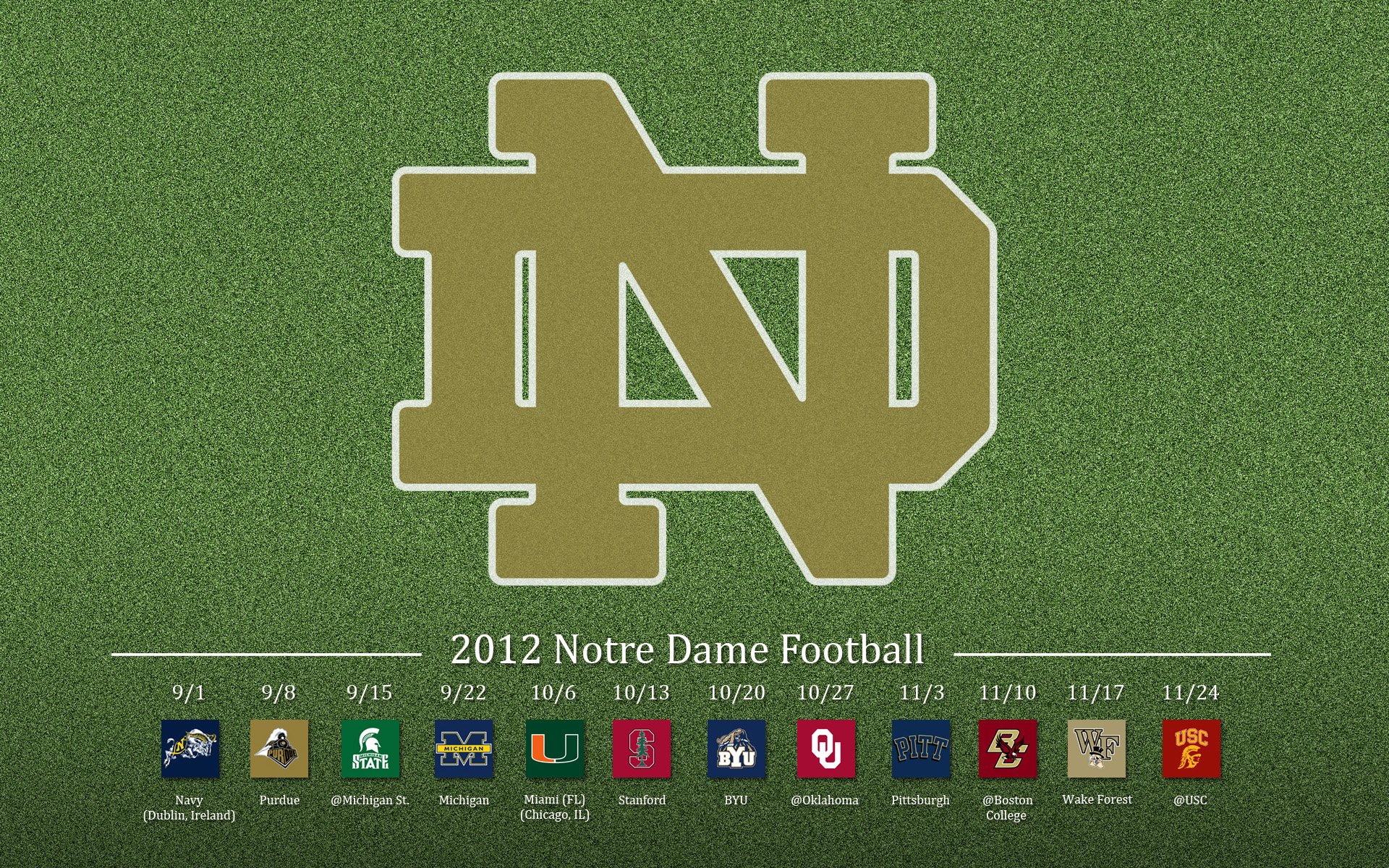 Notre Dame Football Wallpapers