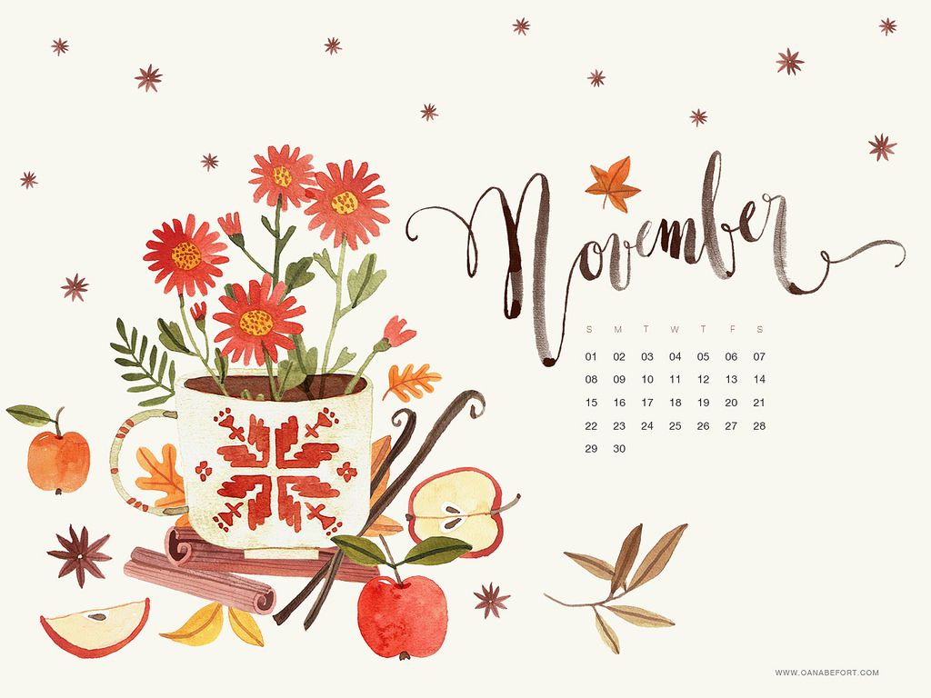 November 2015 Calendar Wallpapers