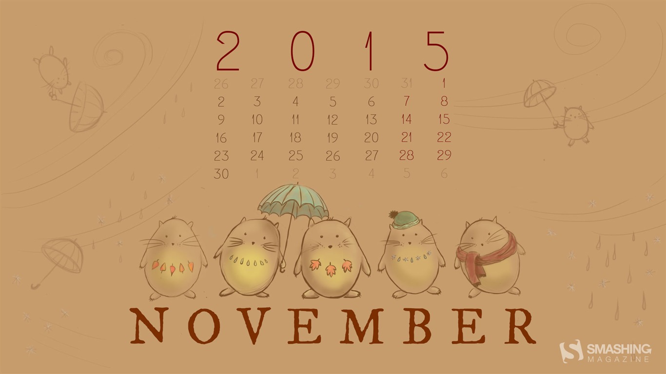 November 2015 Calendar Wallpapers