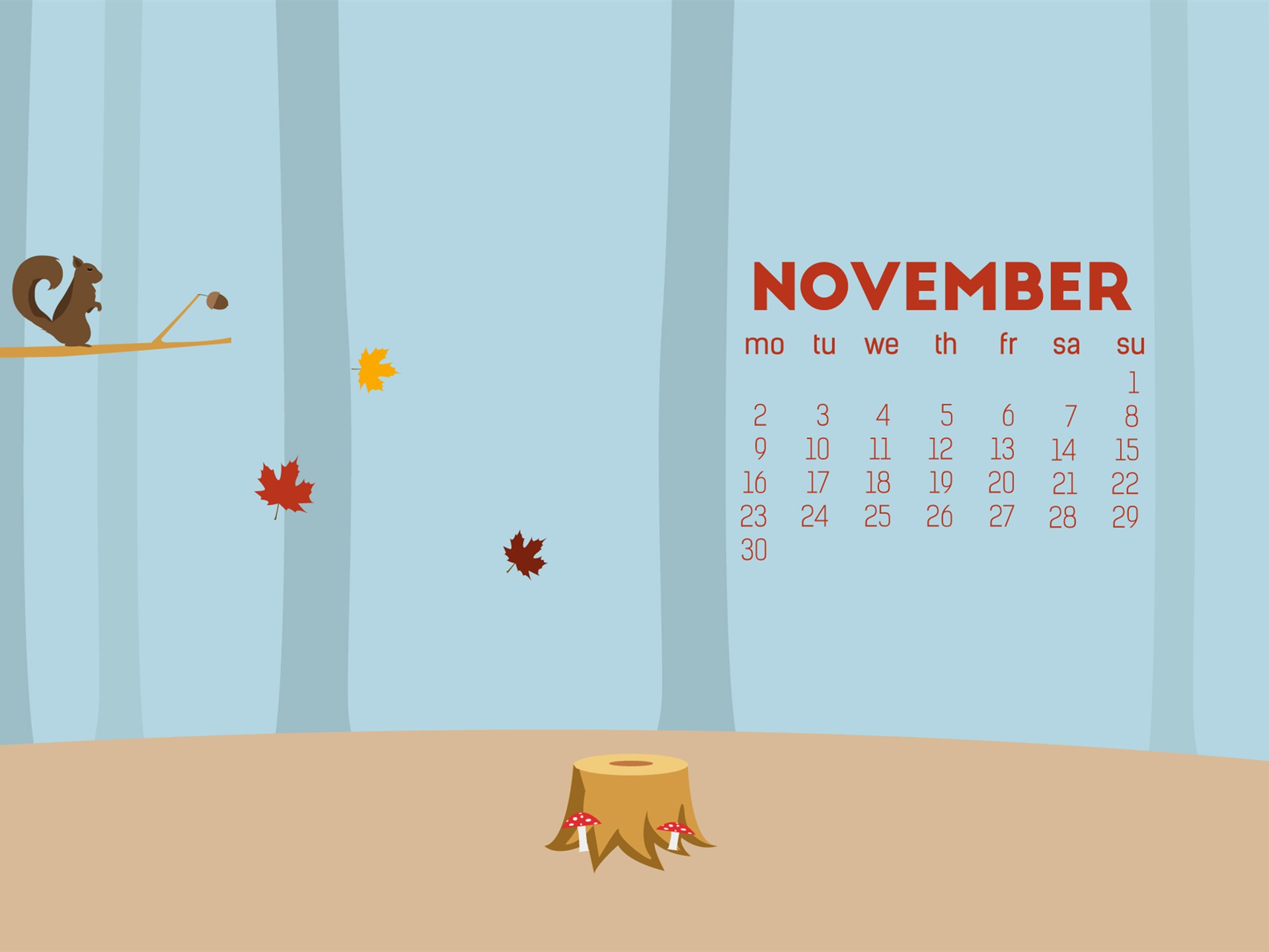 November 2015 Calendar Wallpapers