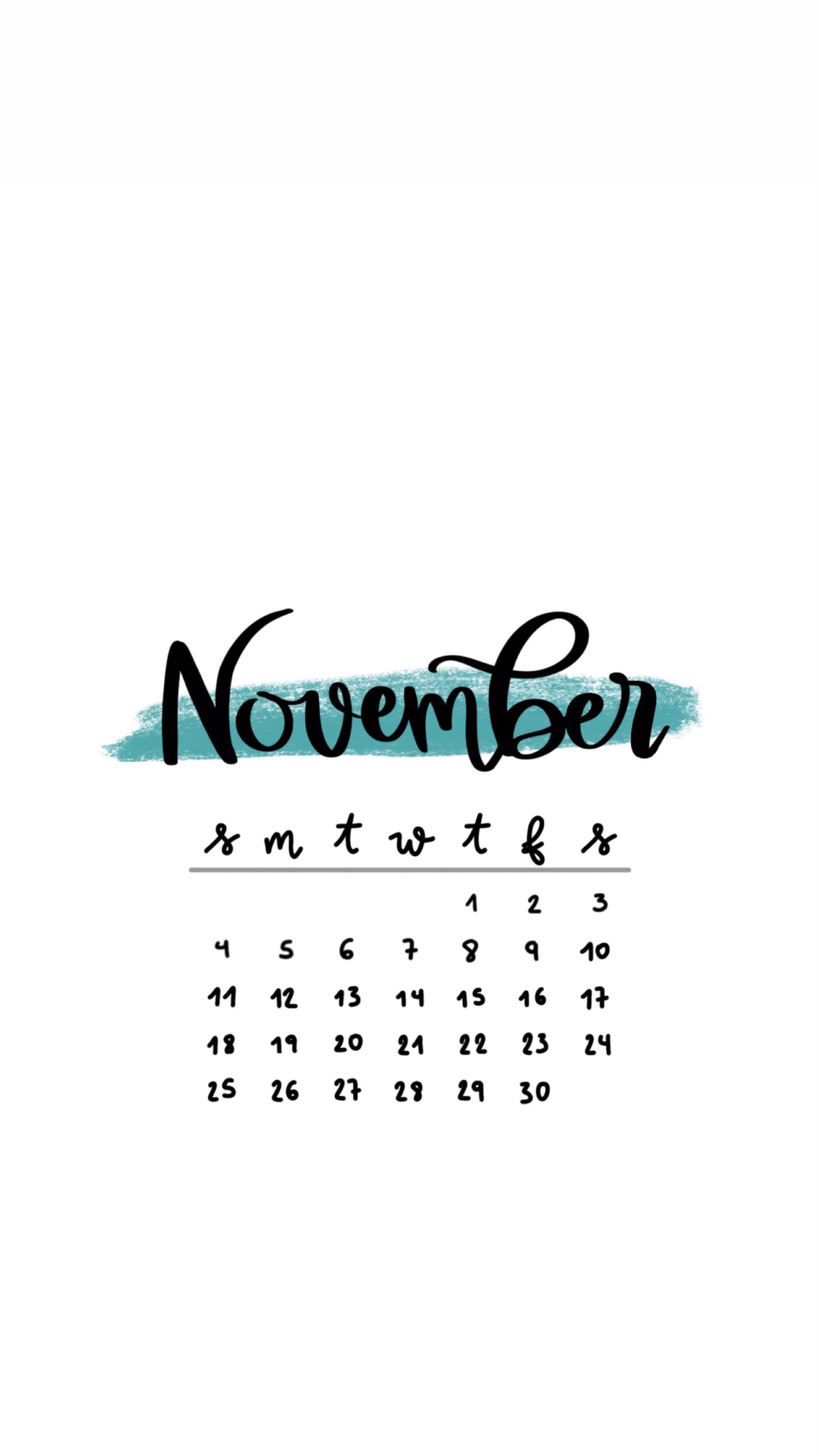 November 2020 Calendar Wallpapers