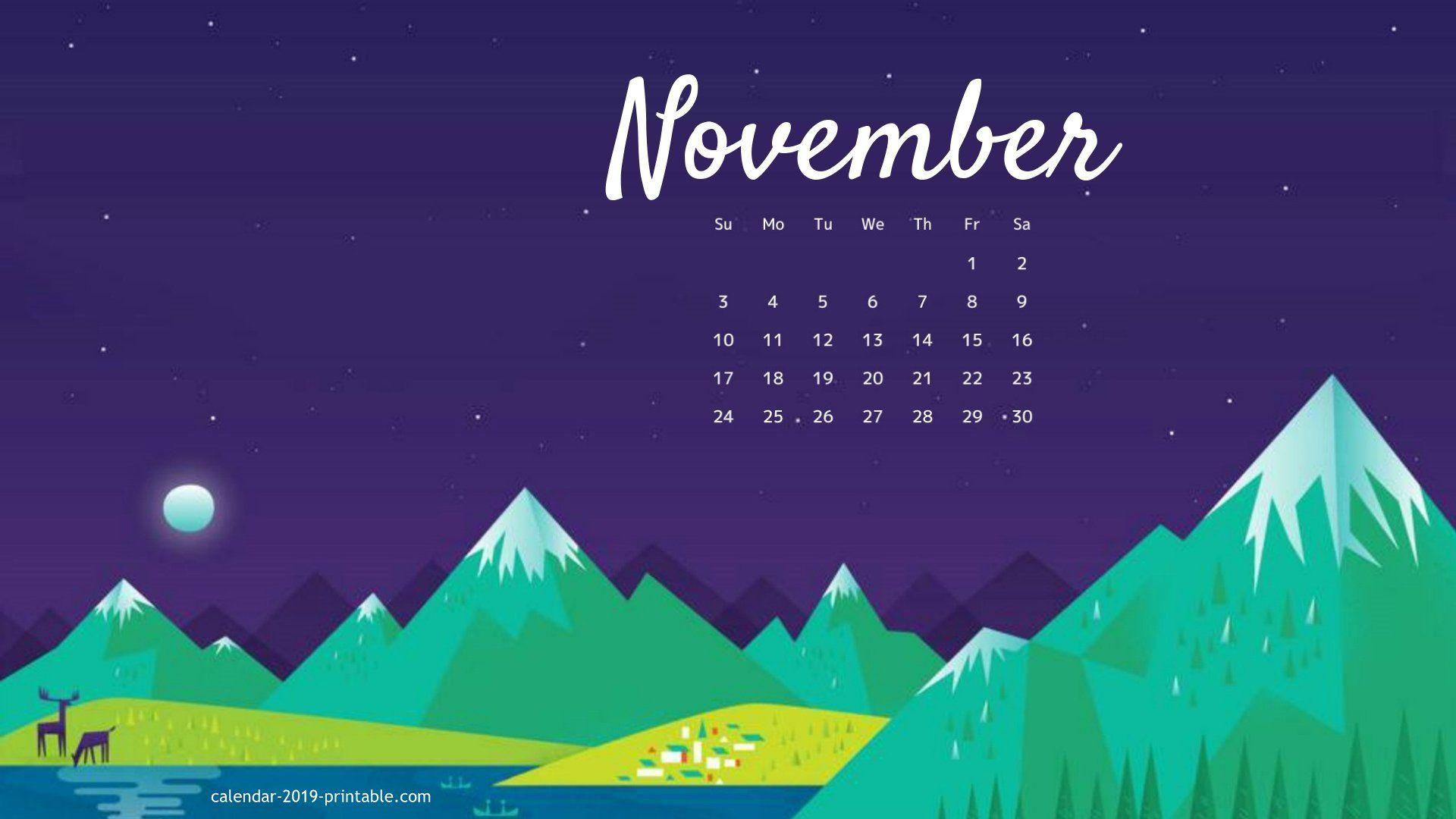 November 2020 Calendar Wallpapers